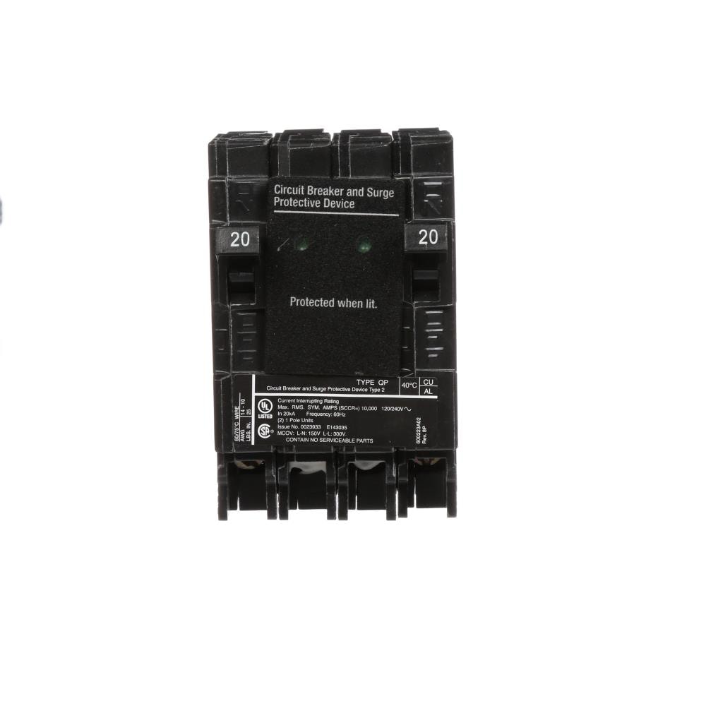 Siemens QSA2020SPDP 20-amp 2 -Pole Standard trip Circuit Breaker