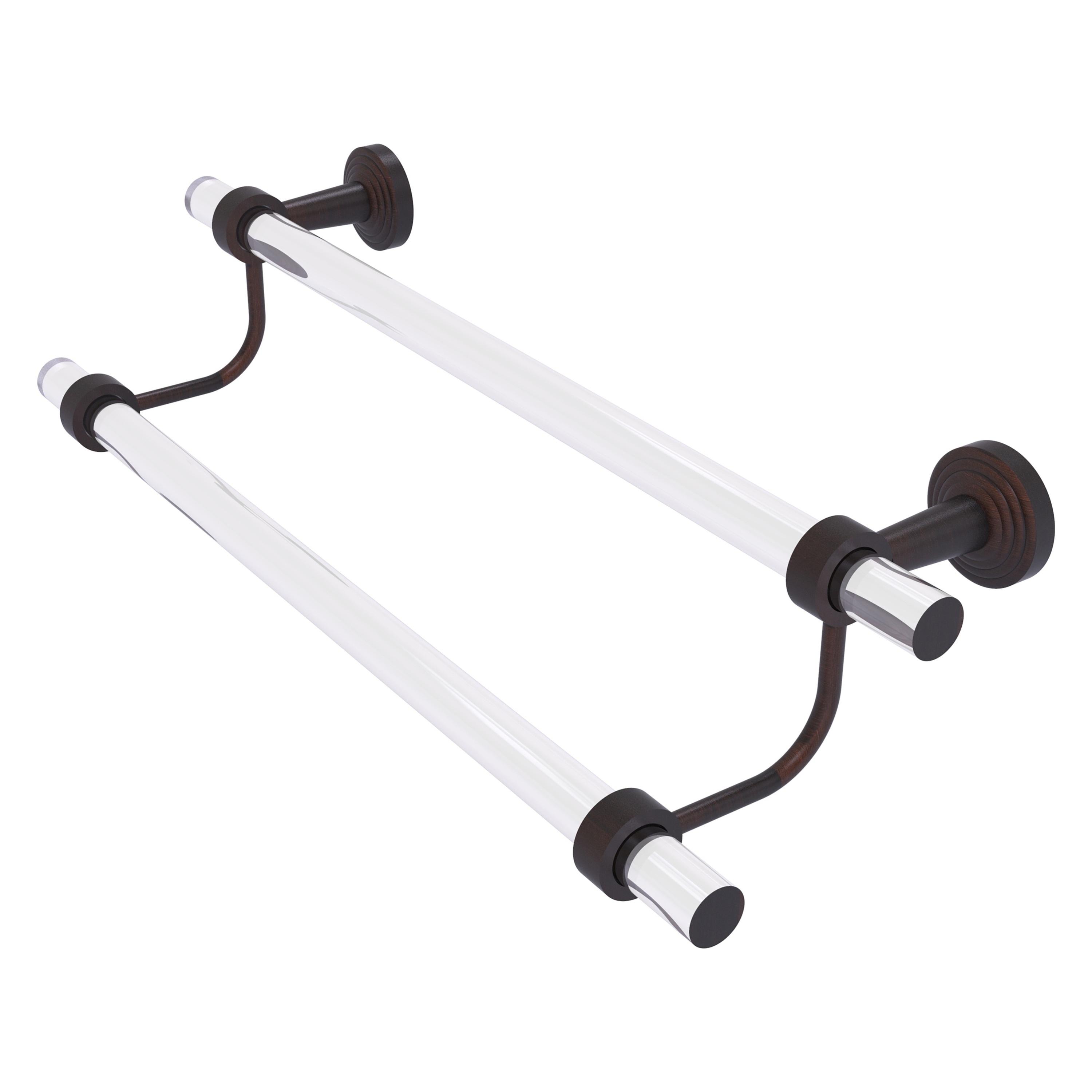 Allied Brass PB-72-18-VB Pacific Beach 18-in double Venetian Bronze Wall mount Double Towel Bar