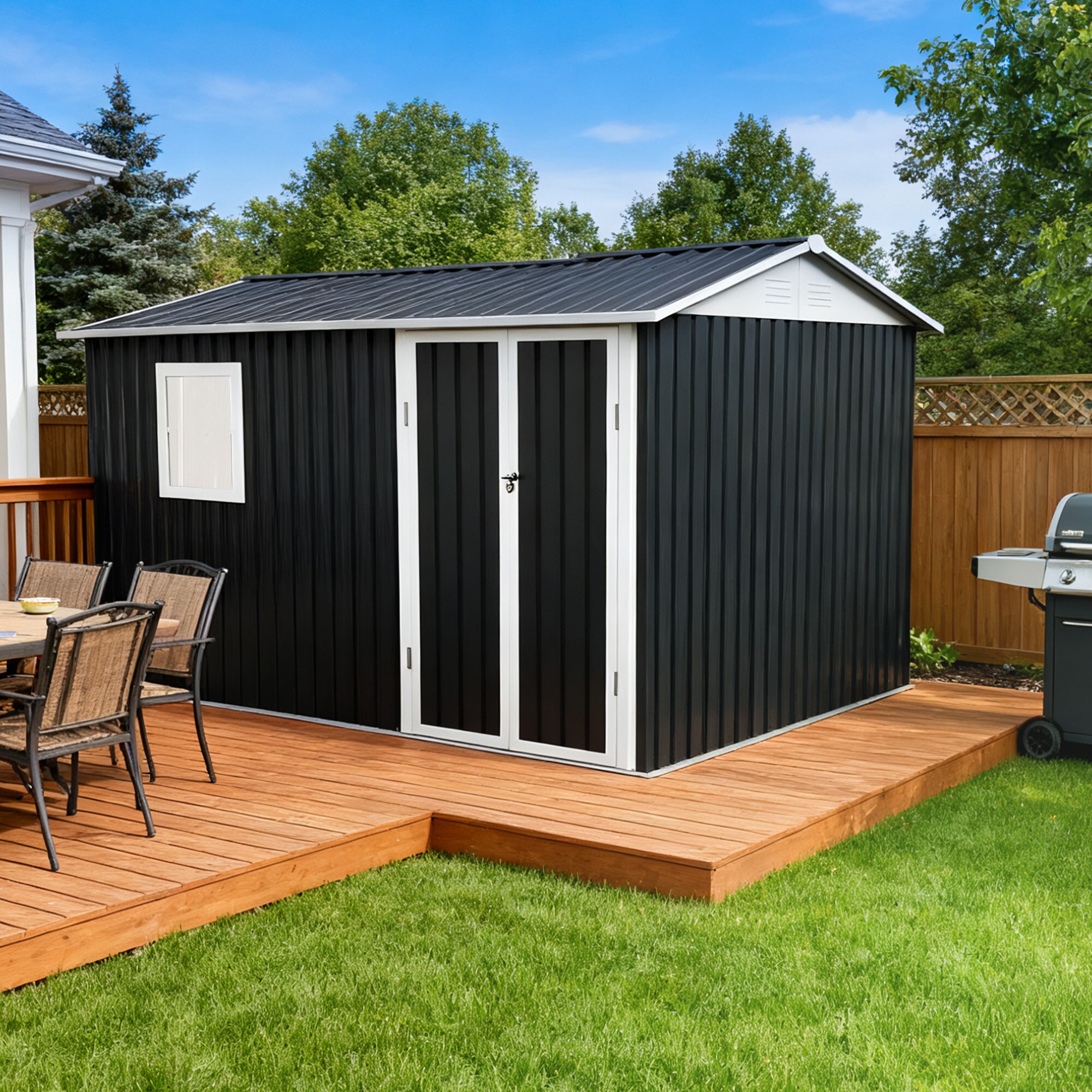 LUXEYARD DS-M-BAC00533 Metal-Storage-Buildings-Sheds - View #3