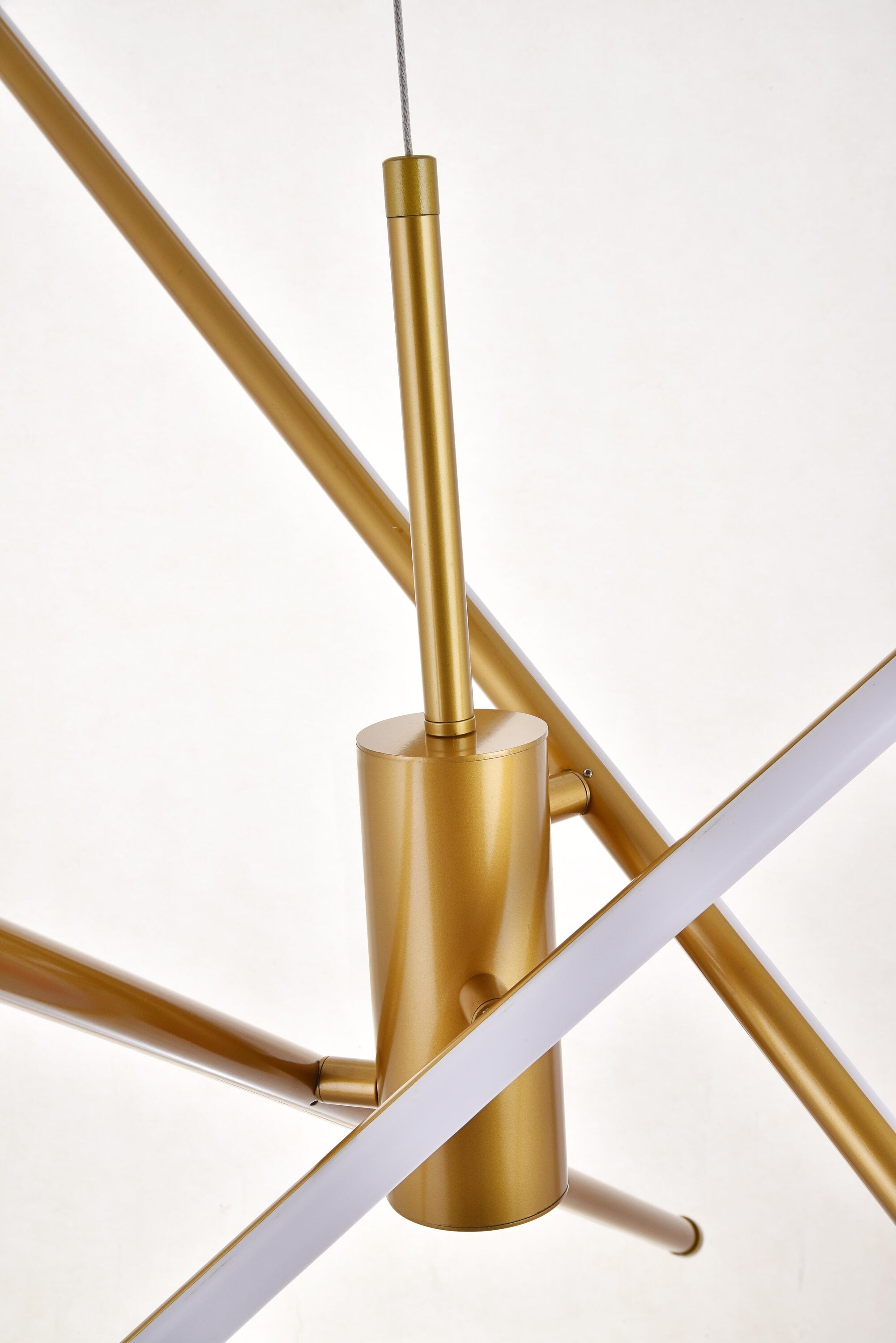 Sonya Polished Gold Aluminum 3-Light LED Pendant