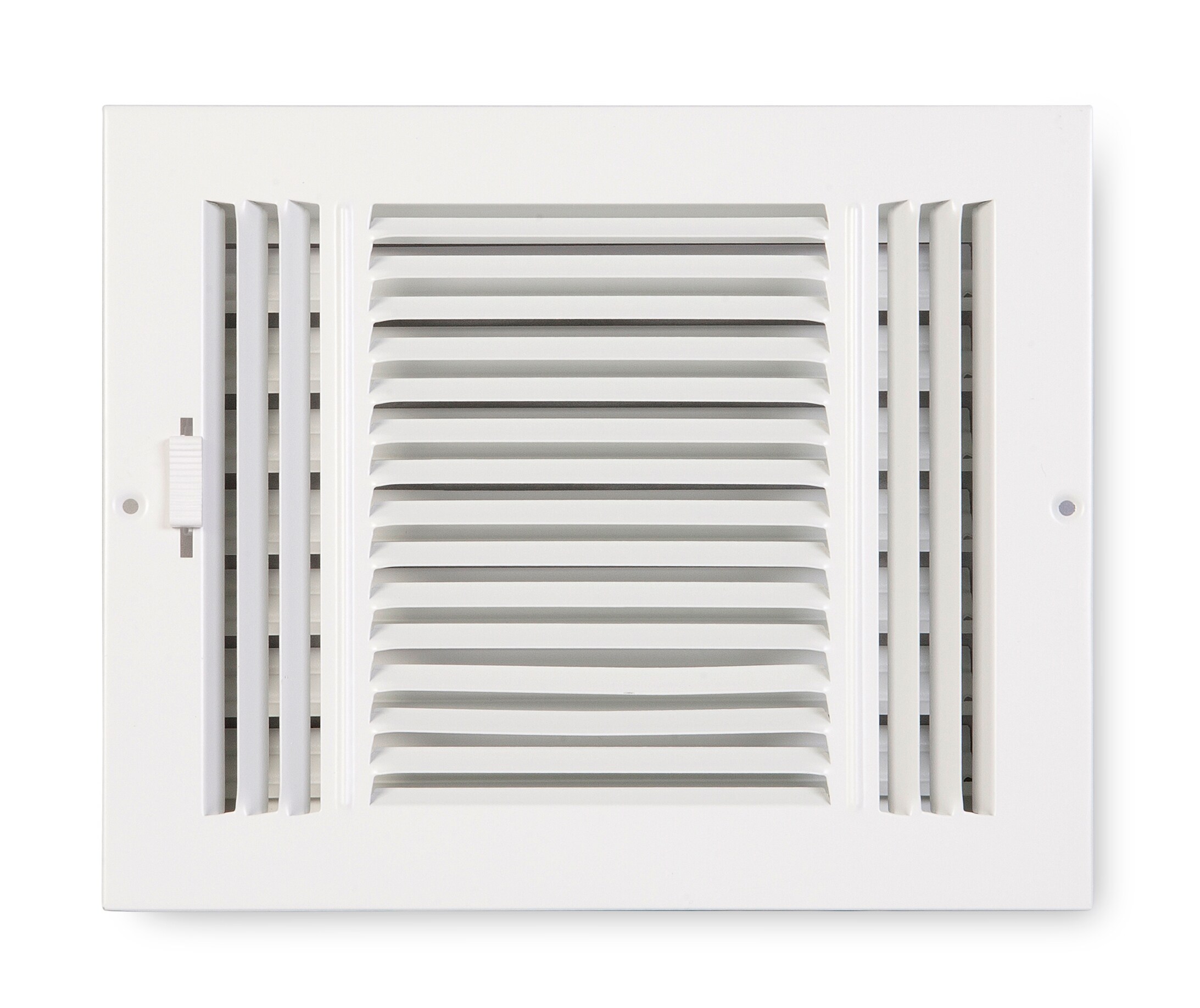 Accord Ventilation 2030806WH 8-in x 6-in 2-way Steel White Sidewall/Ceiling Register