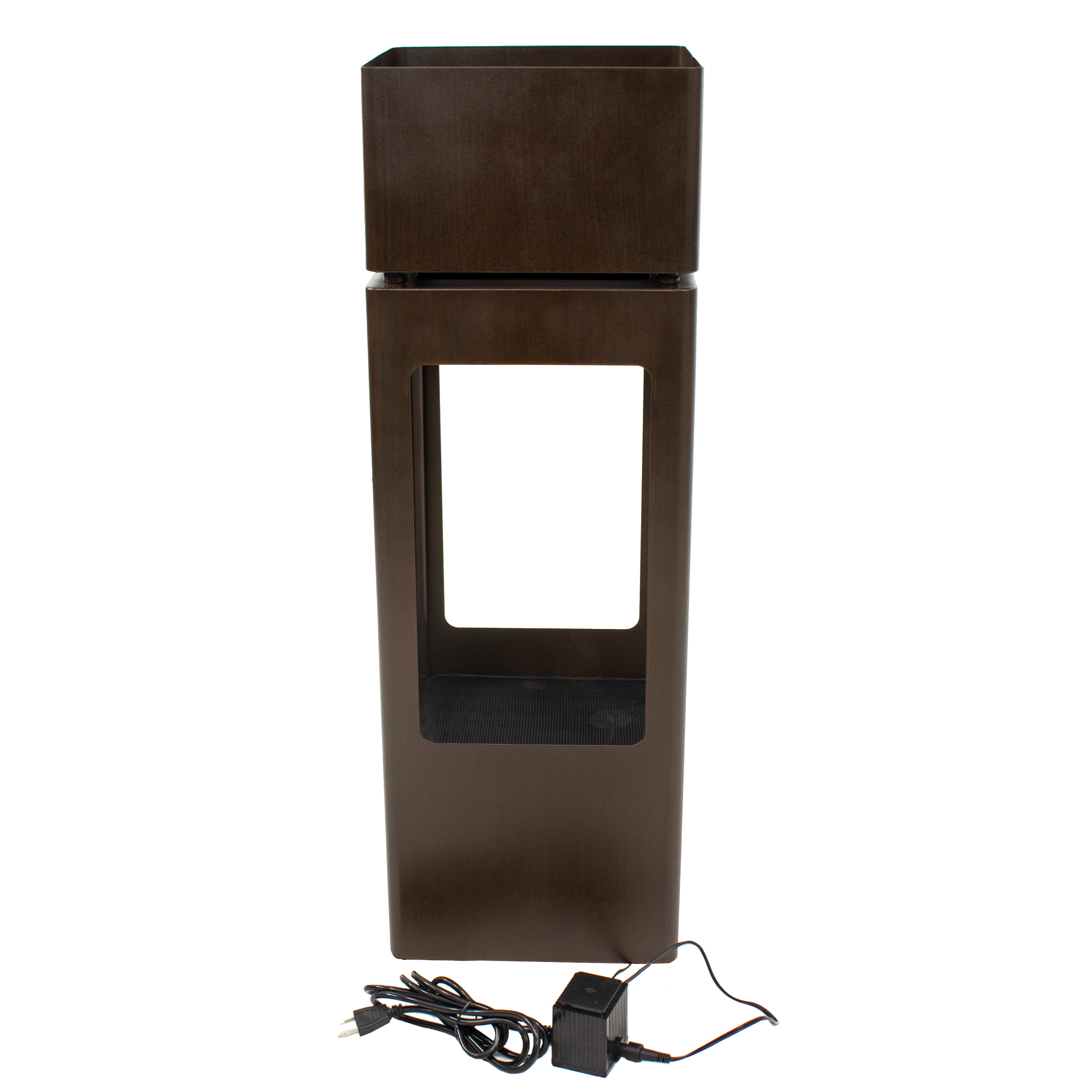 Serene Showers 36" Tall Zinc Outdoor Water Fountain with LED Lights