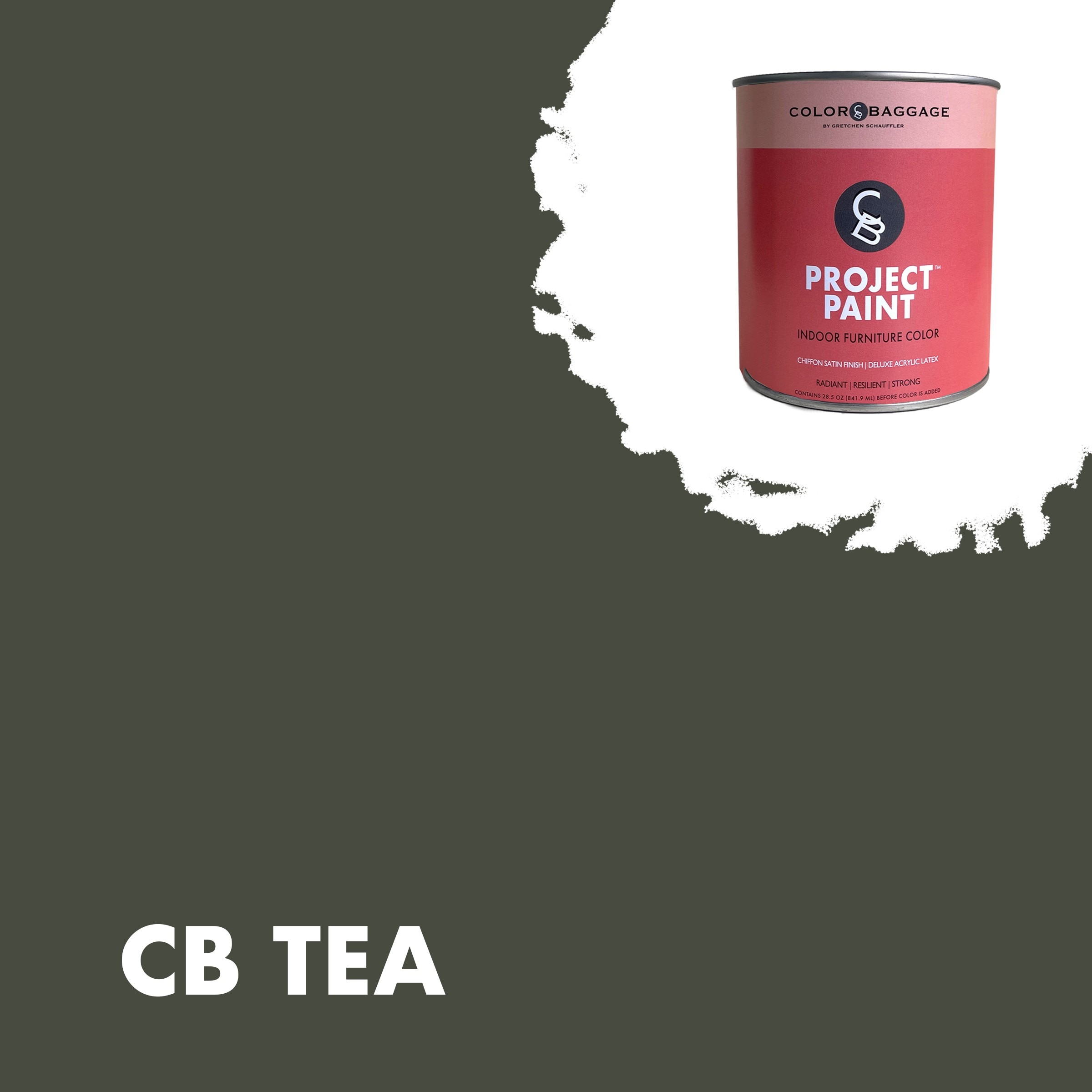 Color Baggage TEA-PIF-SAT-G Project Paint Indoor Satin Tea ( 1-gallon )