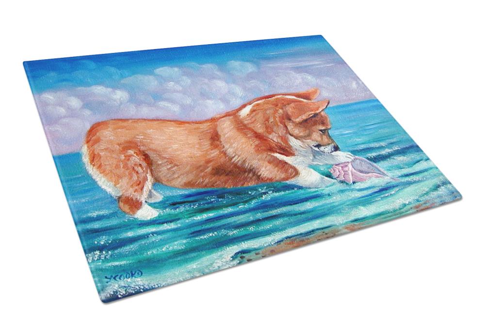 Caroline's Treasures 7407LCB 11.25-in L x 15.75-in W Glass Cutting Board