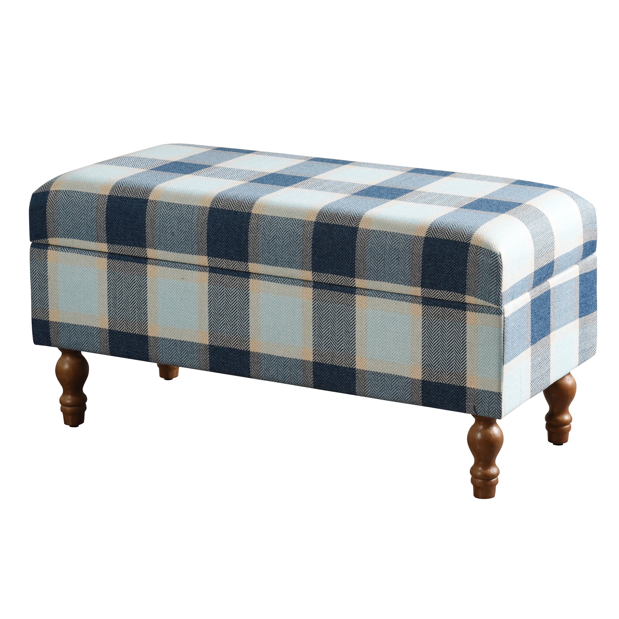 StyleCraft Home Collection AF24893CDS Modern Multi- Color Storage Bench with Storage 16.14-in x 18.11-in