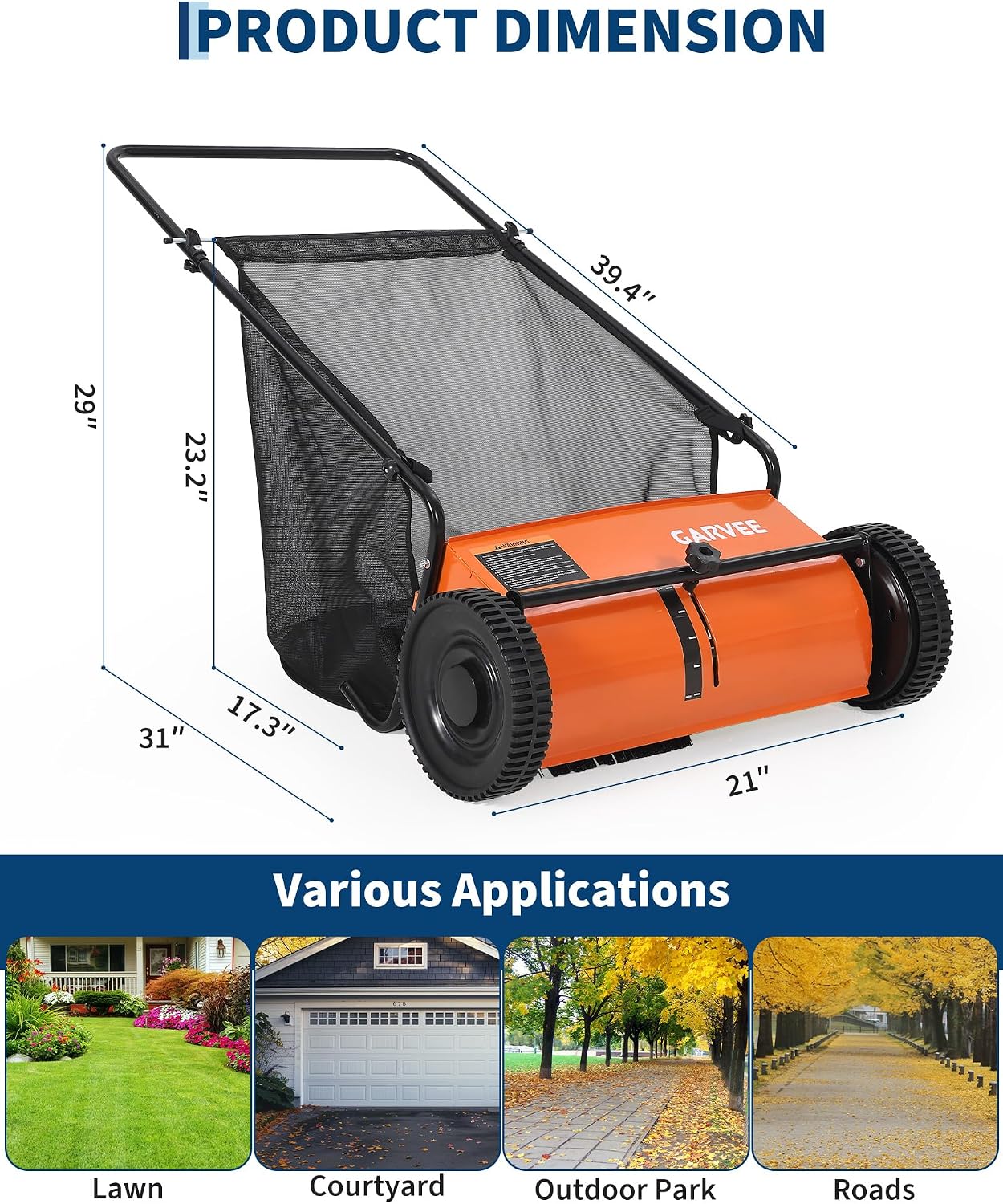 Garvee LYUTRPPG-36564EUH lawnsweeper - View #2