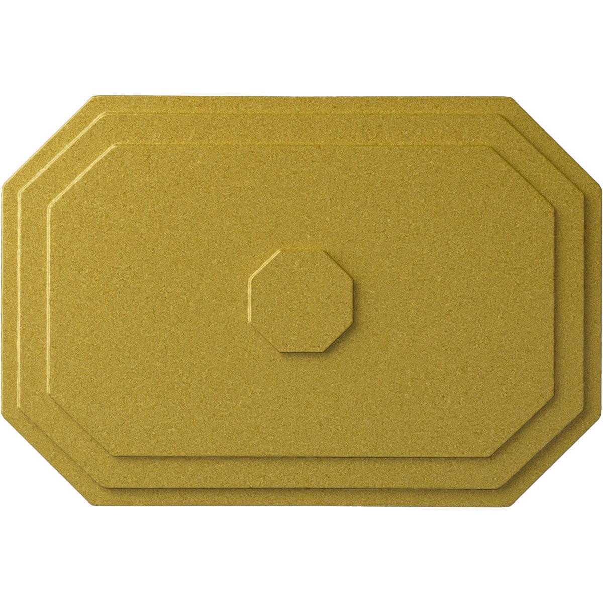 Ekena Millwork CM25FERGS Felix 25.25-in W x 17.25-in L Painted Rich Gold Polyurethane Whole Ceiling Medallion