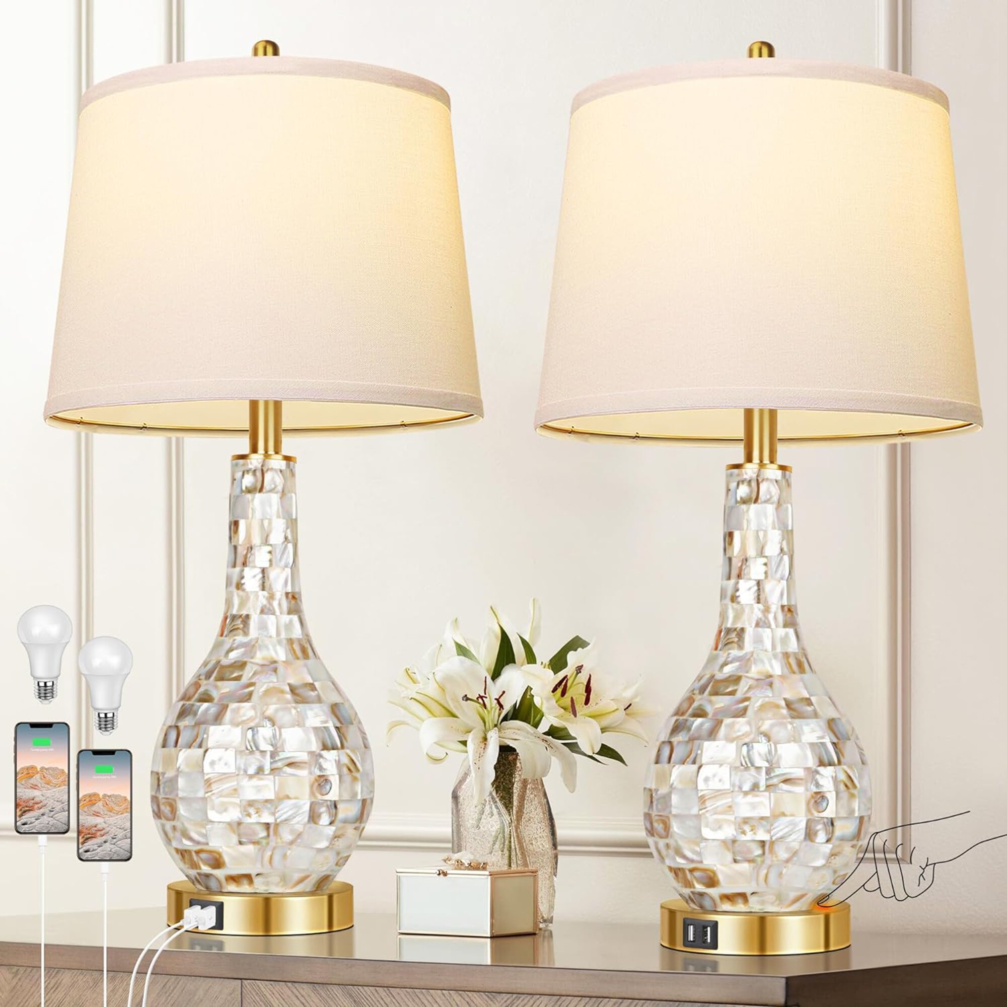 LETILY F9QCIA08 Table-Lamps - View #2
