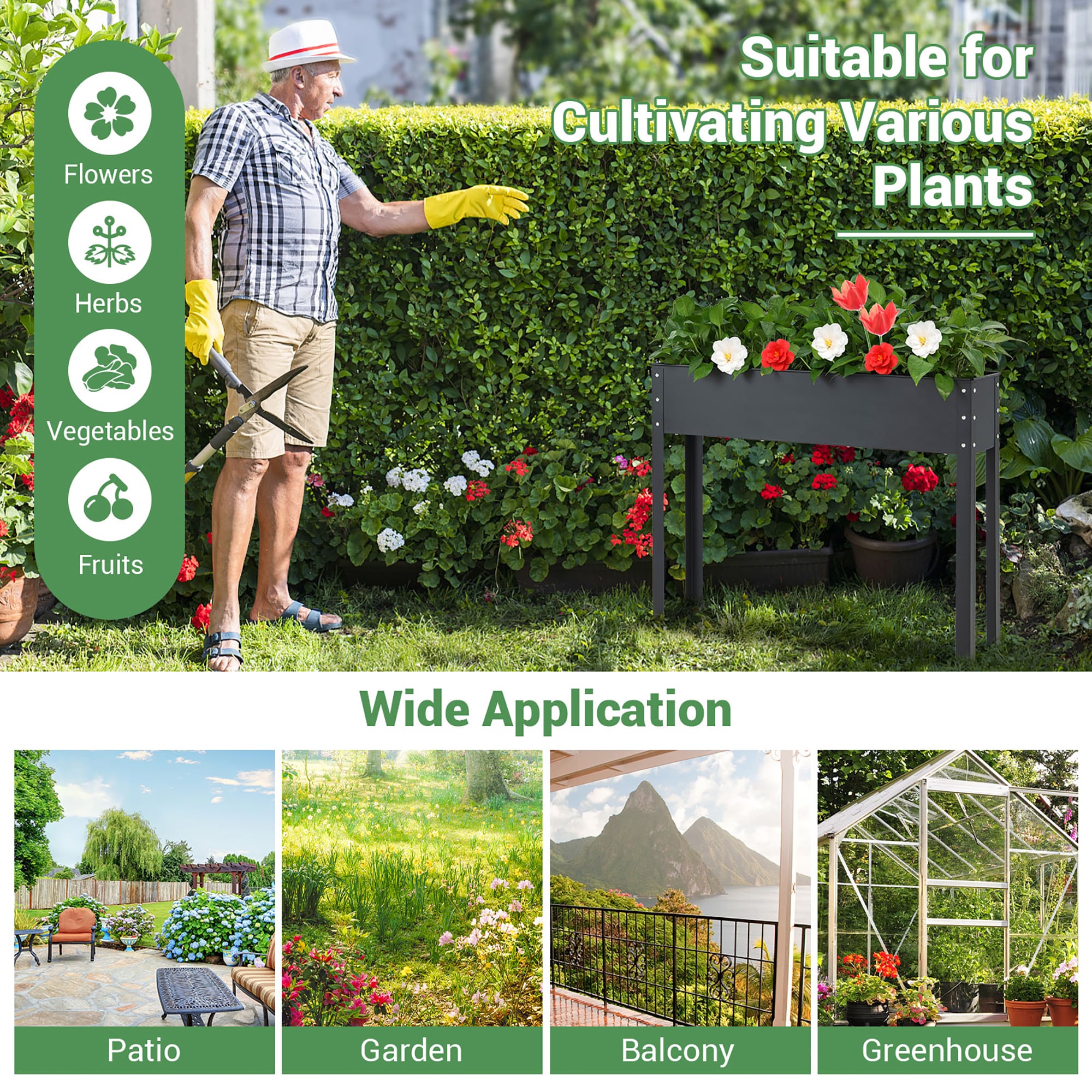 Costway LWS00552 Raised-Garden-Beds - View #3