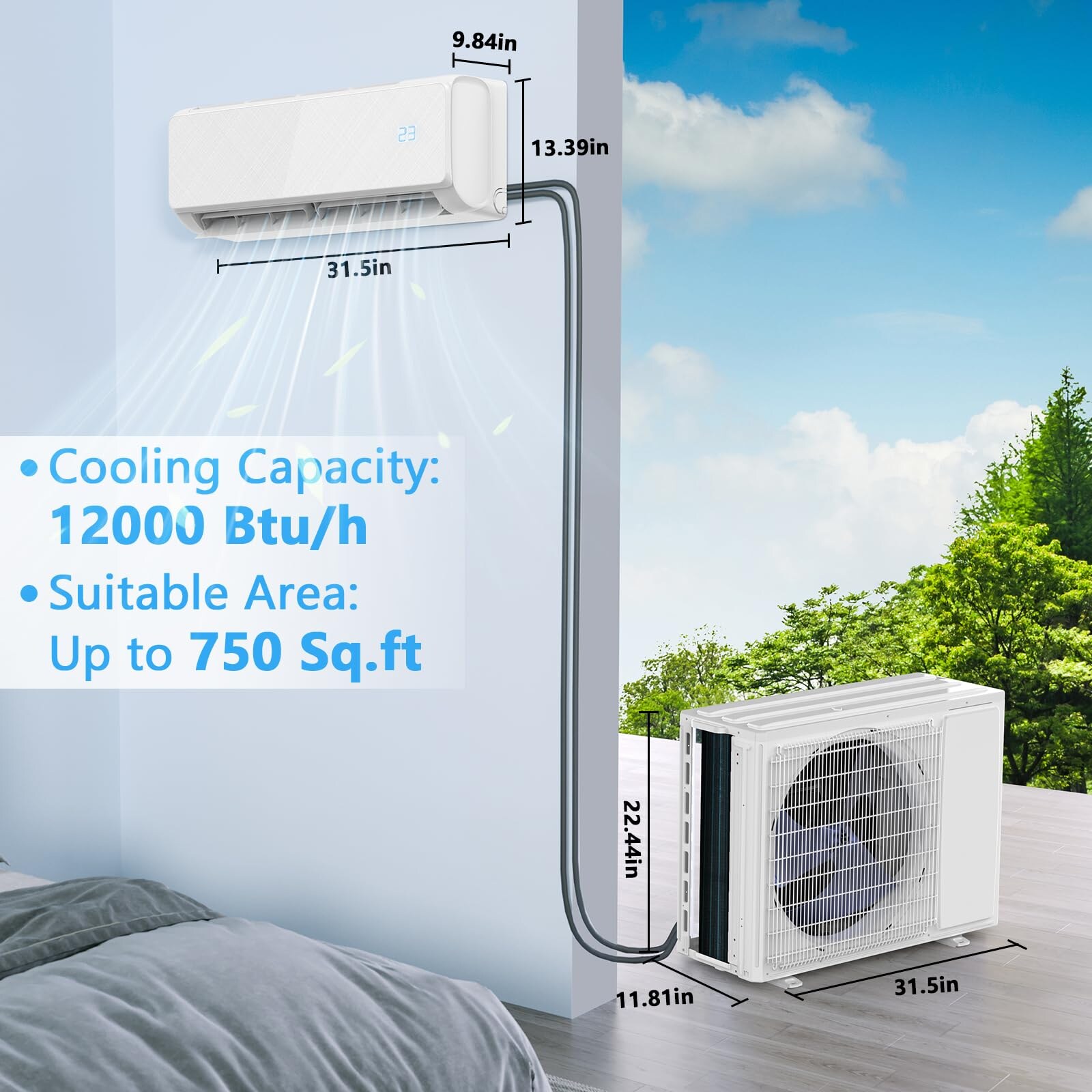 COWSAR LSEA7201S-P-12K Ductless-Mini-Splits - View #5