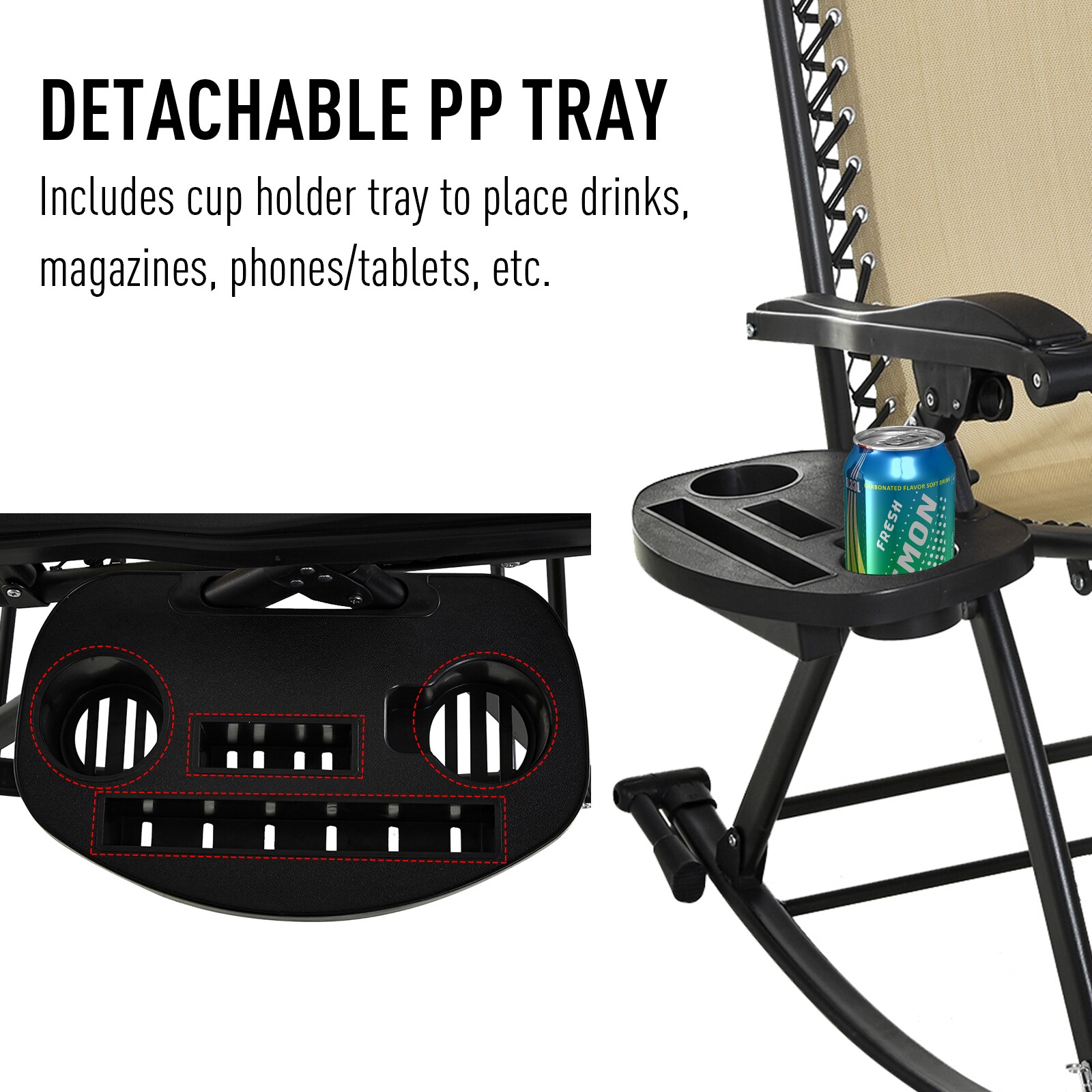 Outsunny 84A-080CW Patio-Chairs - View #5