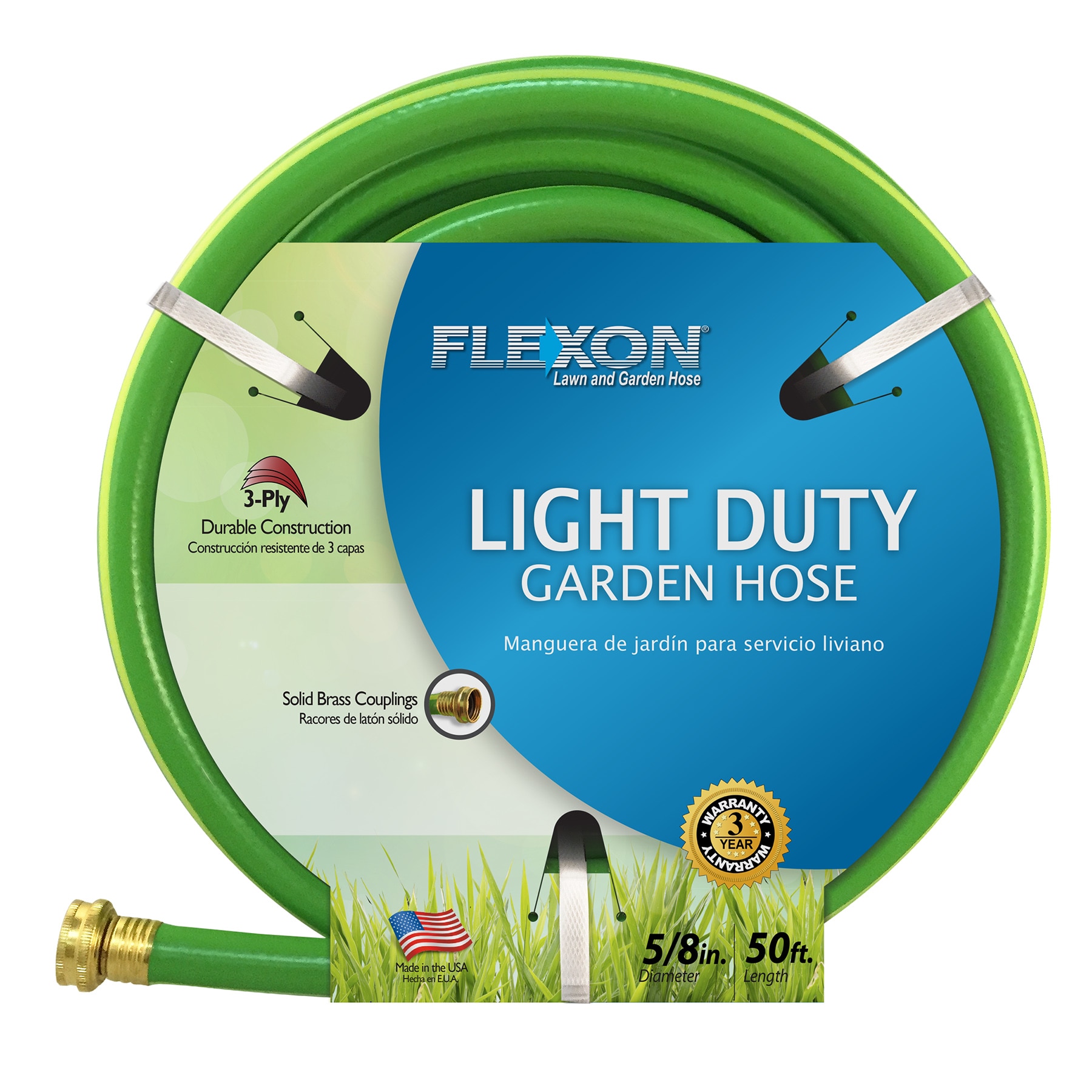 FLEXON 5/8-IN X 50-FT LT HSE +2626708 in the Garden Hoses department at