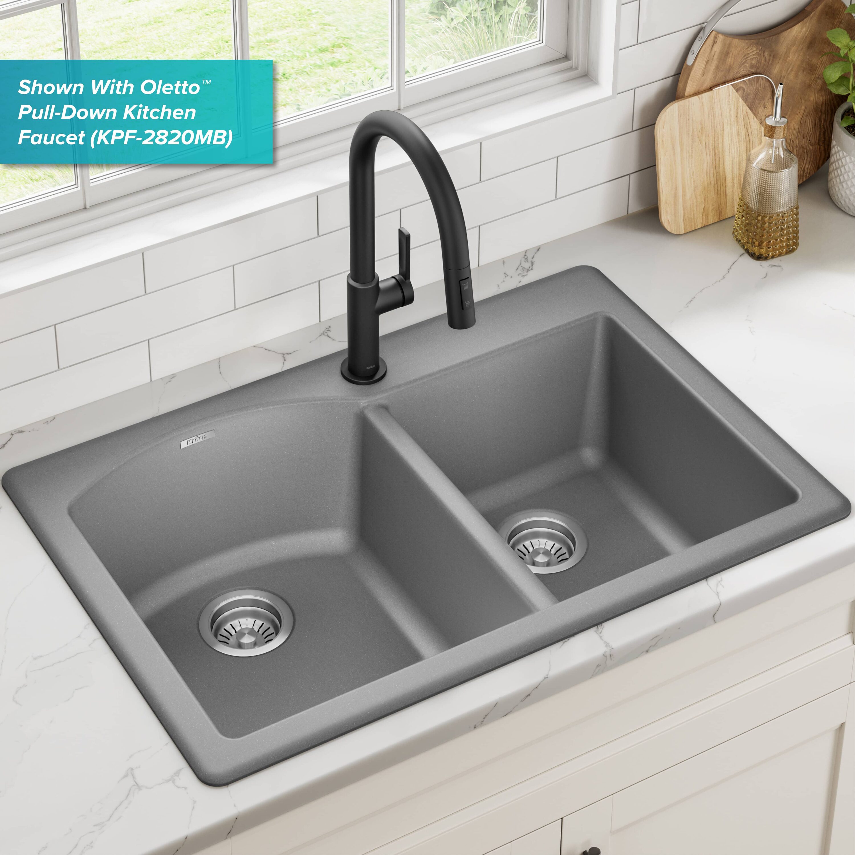 Kraus KGD-50GREY Kitchen-Sinks - View #2