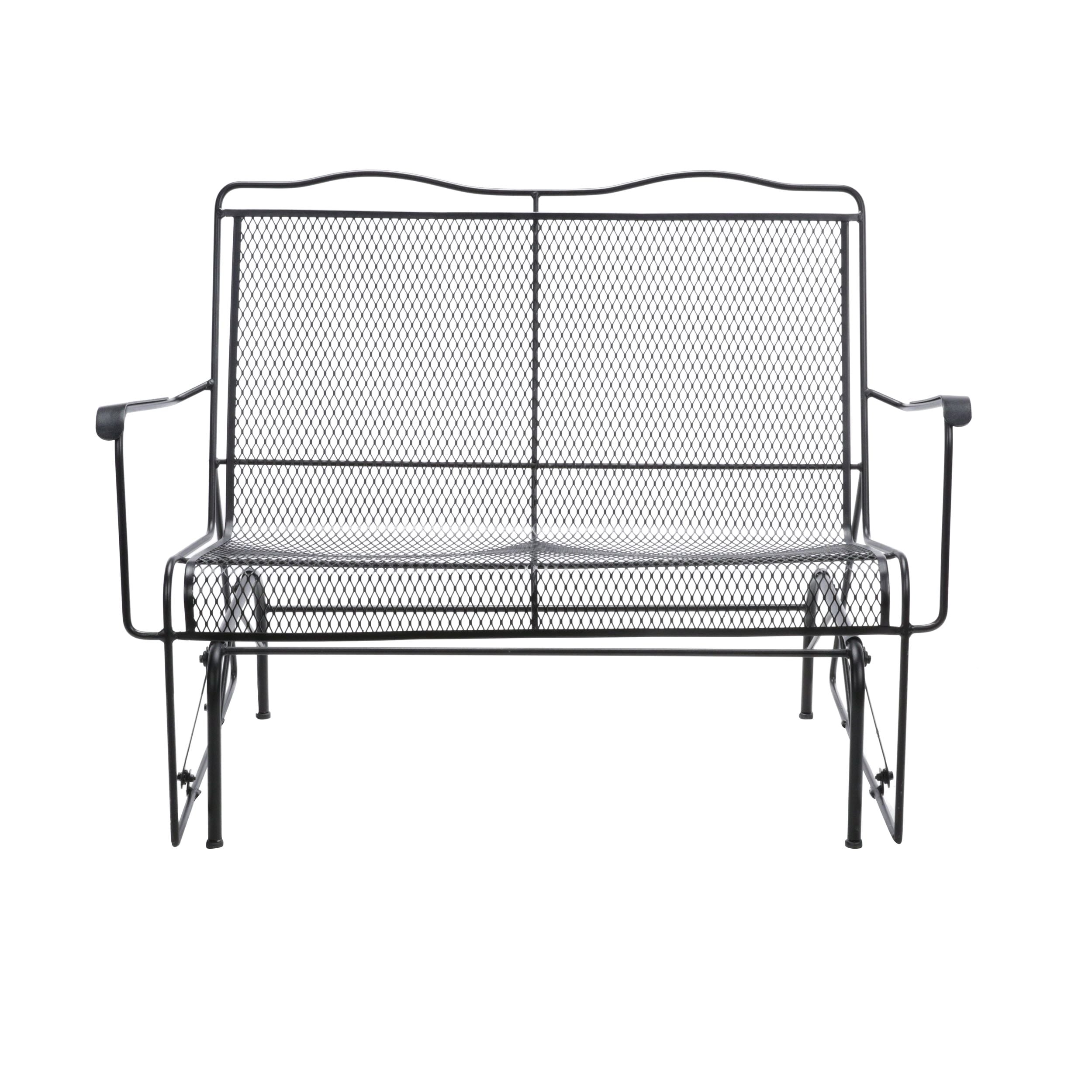 wrought iron glider lowes