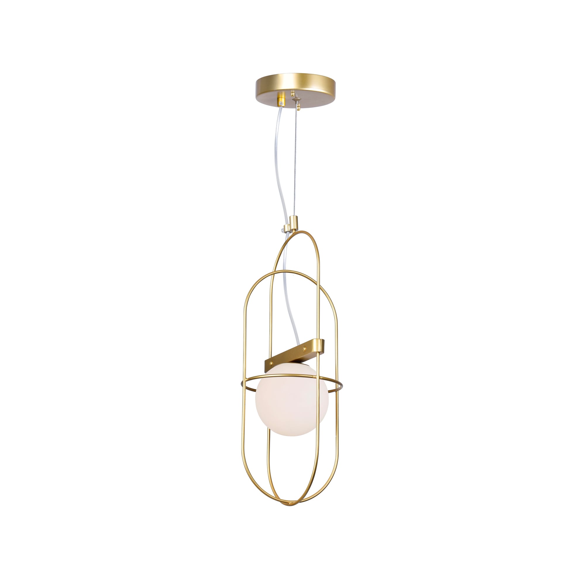 CWI Lighting 1209P7-1-169 7 Medallion Gold Modern/contemporary Frosted glass Geometric Mini Hanging Pendant light