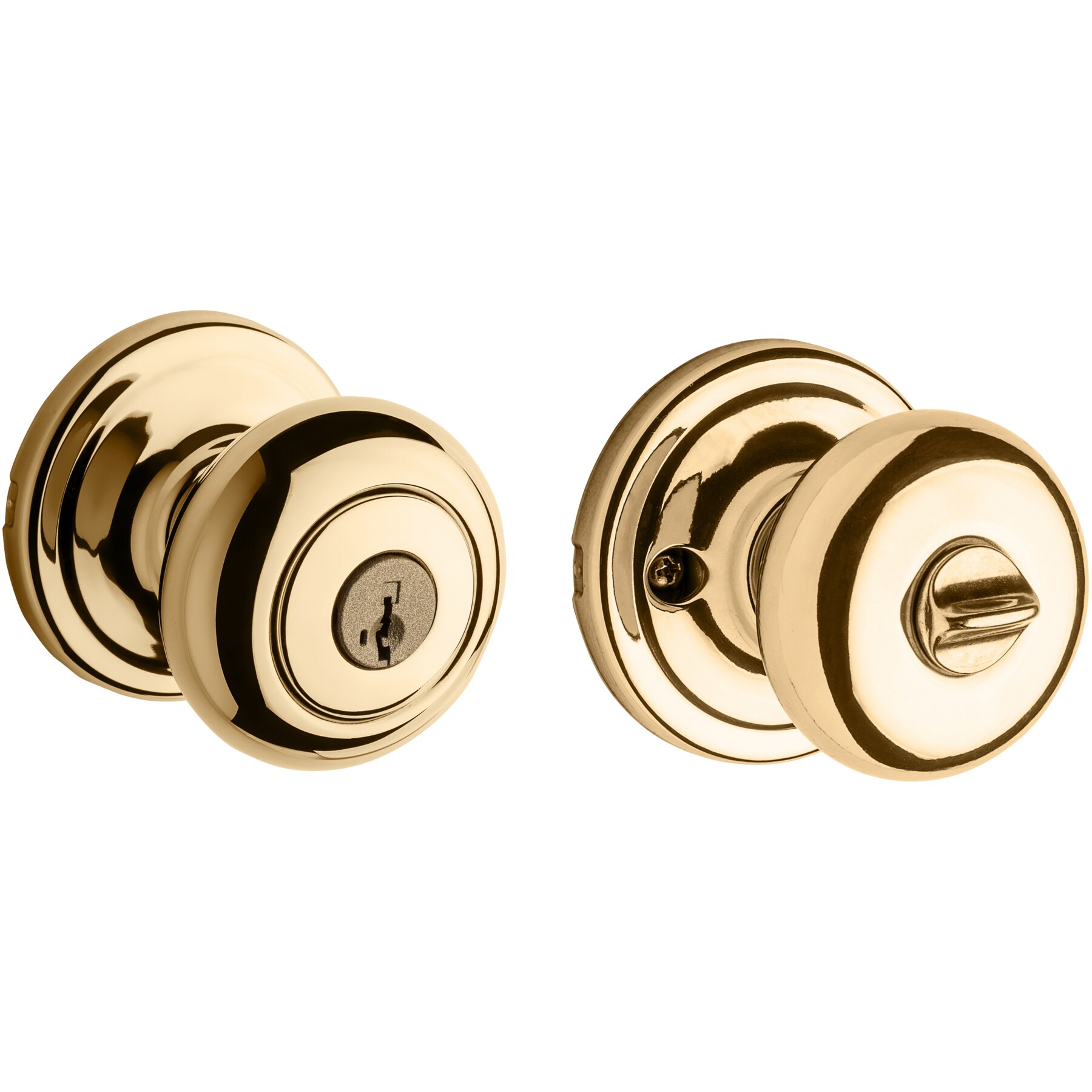 Kwikset Signatures Hancock Polished Brass Smartkey Exterior Keyed Entry ...