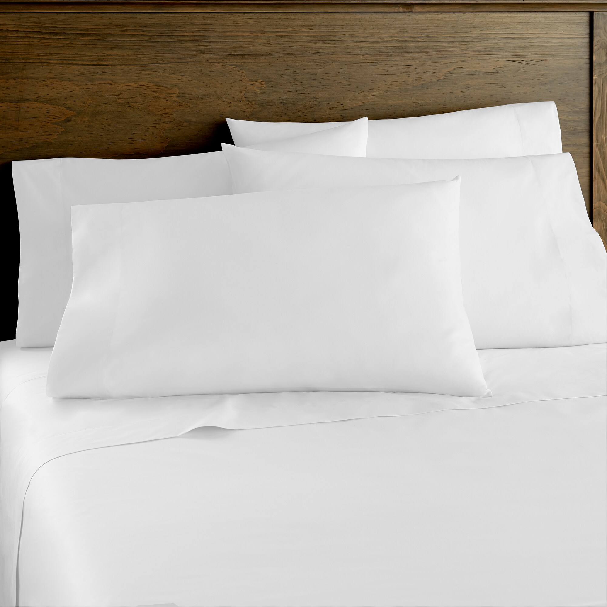 400 Thread Count Sateen 10-Inch Fitted Sheet (Twin): White