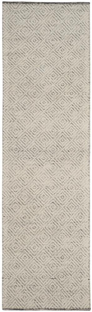 Safavieh NAT503B-212 Natura Torngat 2 x 12 (ft) Wool Blue Rectangular Indoor Geometric Coastal Runner rug
