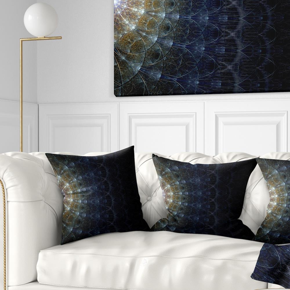 Designart CU7276-18-18 18-in x 18-in Blue Indoor Decorative Pillow