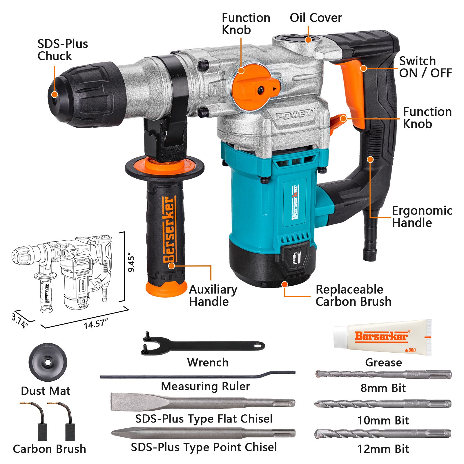  PLDSKJ002 Cordless-Rotary-Hammers - View #4