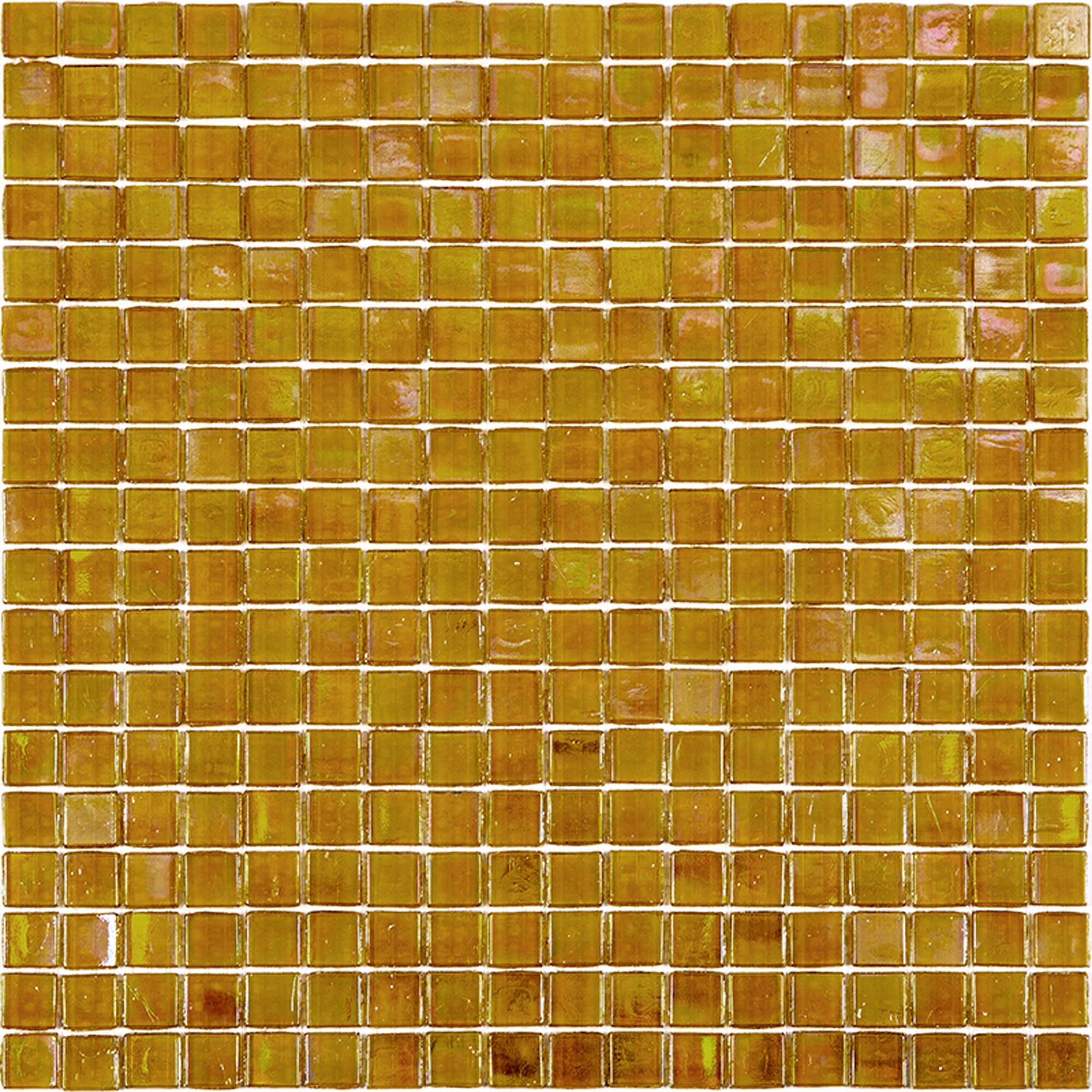 Apollo Tile Skosh Gold Yellow 11-1/2-in x 11-1/2-in Glossy Glass Uniform Squares Floor and Wall Tile (18.69-sq. ft/ Carton)