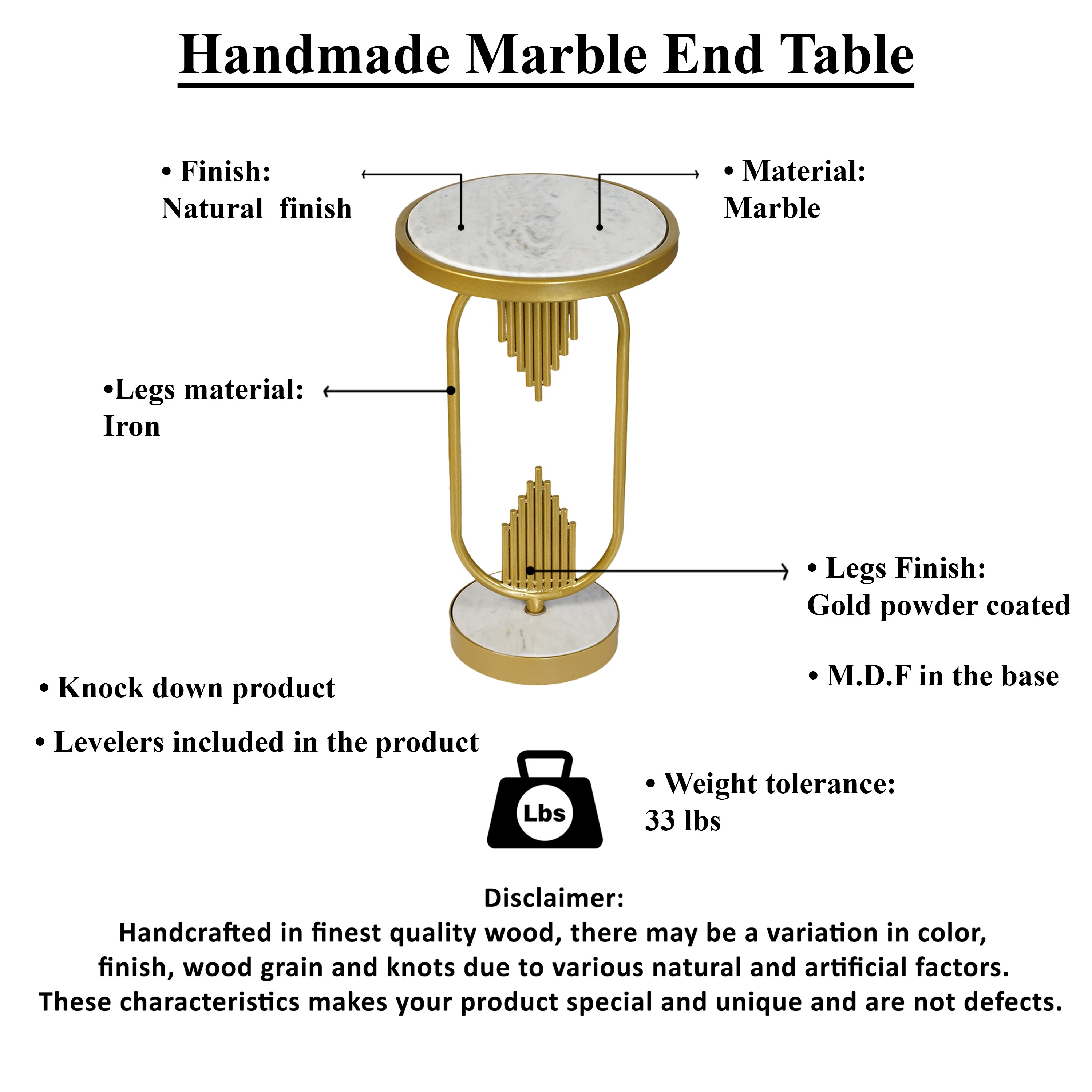 Benzara UPT-276370 End-Tables - View #8
