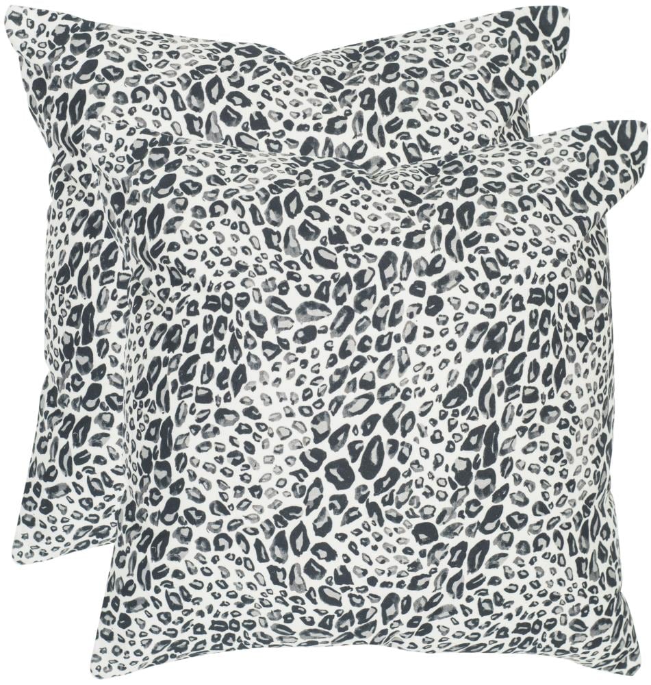 Safavieh DEC650A-2020-SET2 Satin Leopard 2-Piece 20-in W x 12-in L Indoor Decorative Pillow