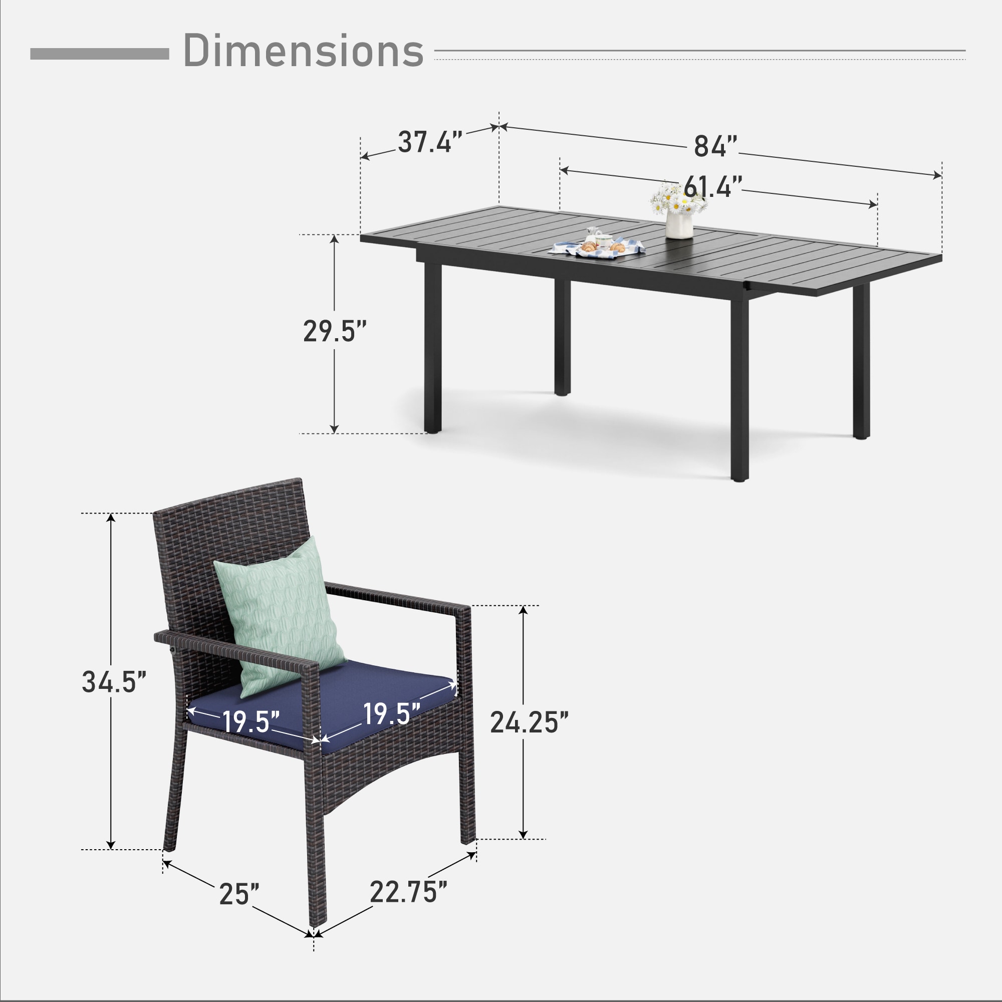 Sunshine Valley TC7-098-305 Patio-Dining-Sets - View #12
