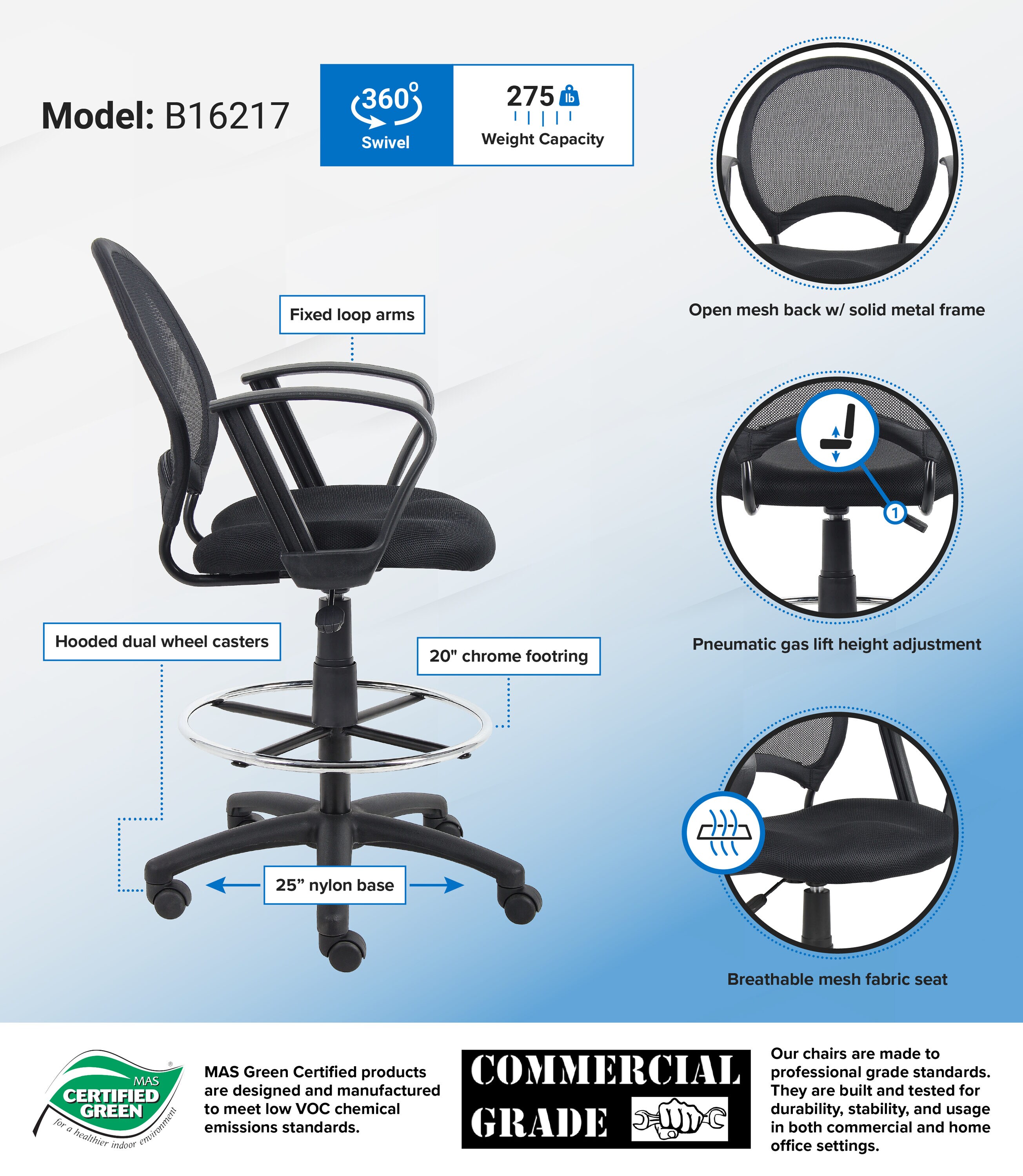 Boss Office Products B16217 Office-Chairs - View #5