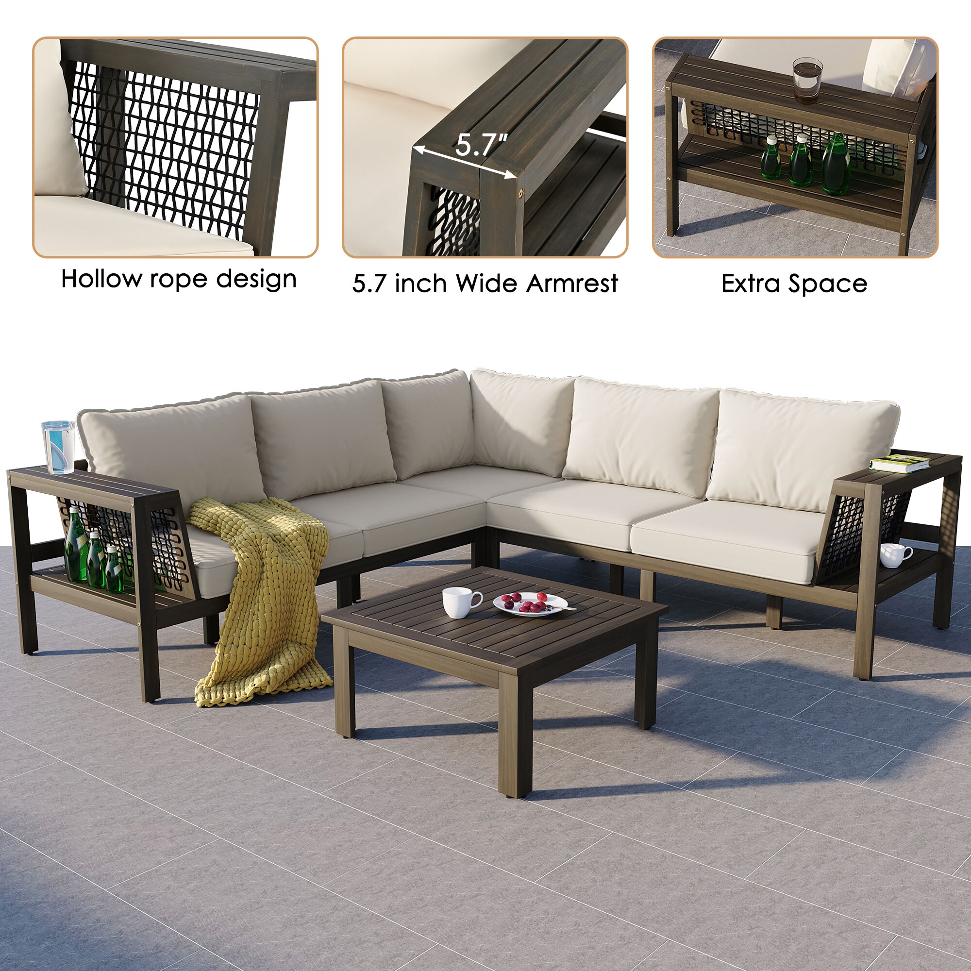 SINOFURN SYA330101BN Patio-Sofas-Daybeds - View #7