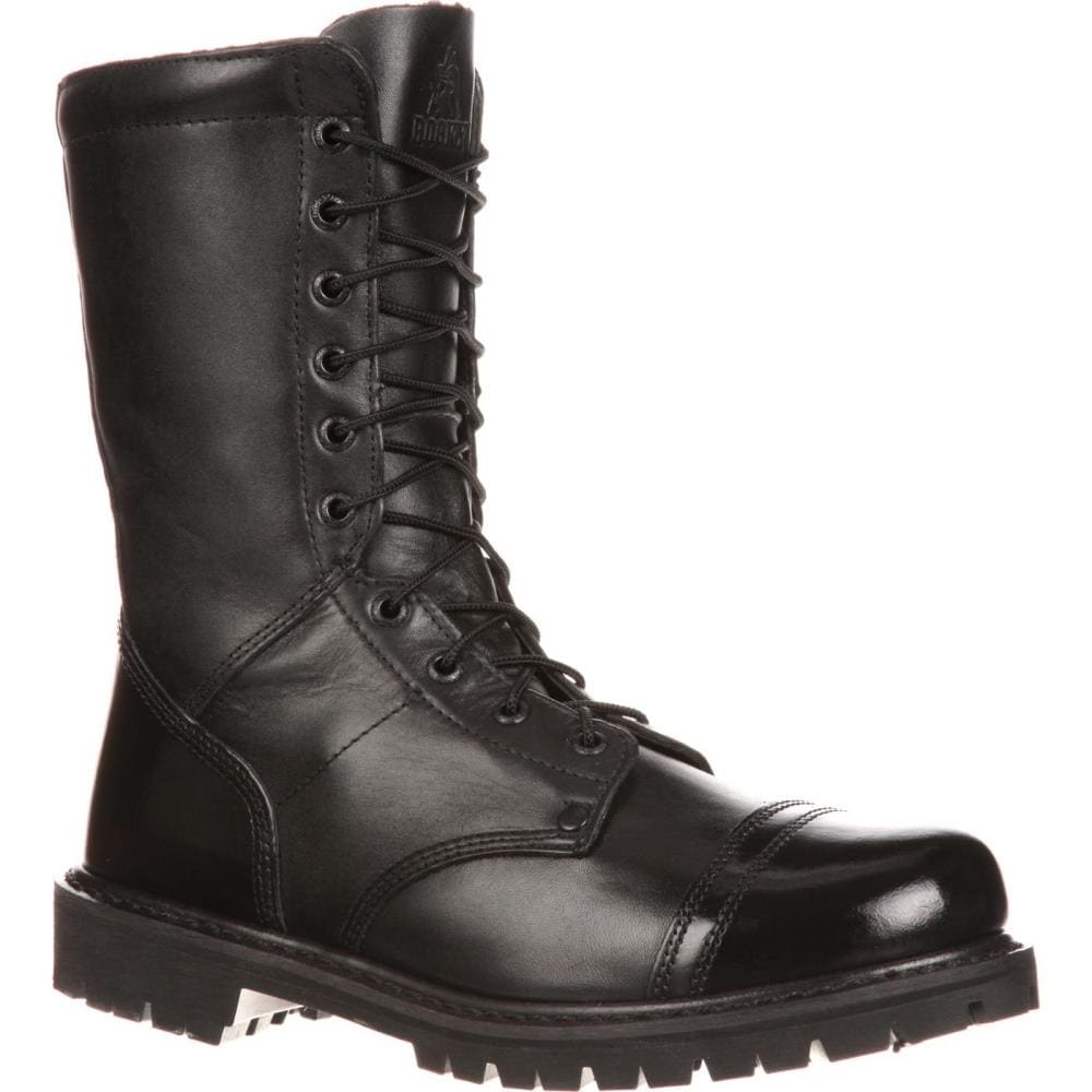 Rocky Mens Black No (Not Recommended For Wet Areas) Duty Boots Size: 10 ...