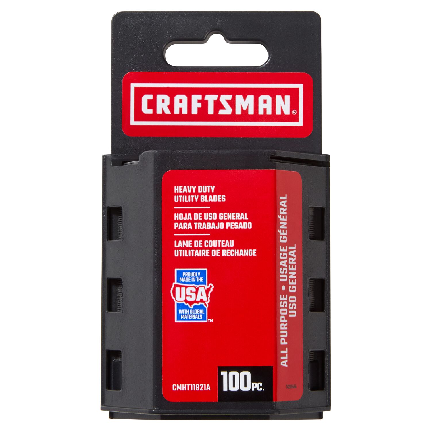 CRAFTSMAN Carbon Steel 3/4-in Utility Razor Blade(10-Pack) in the  Replacement Utility Blades department at