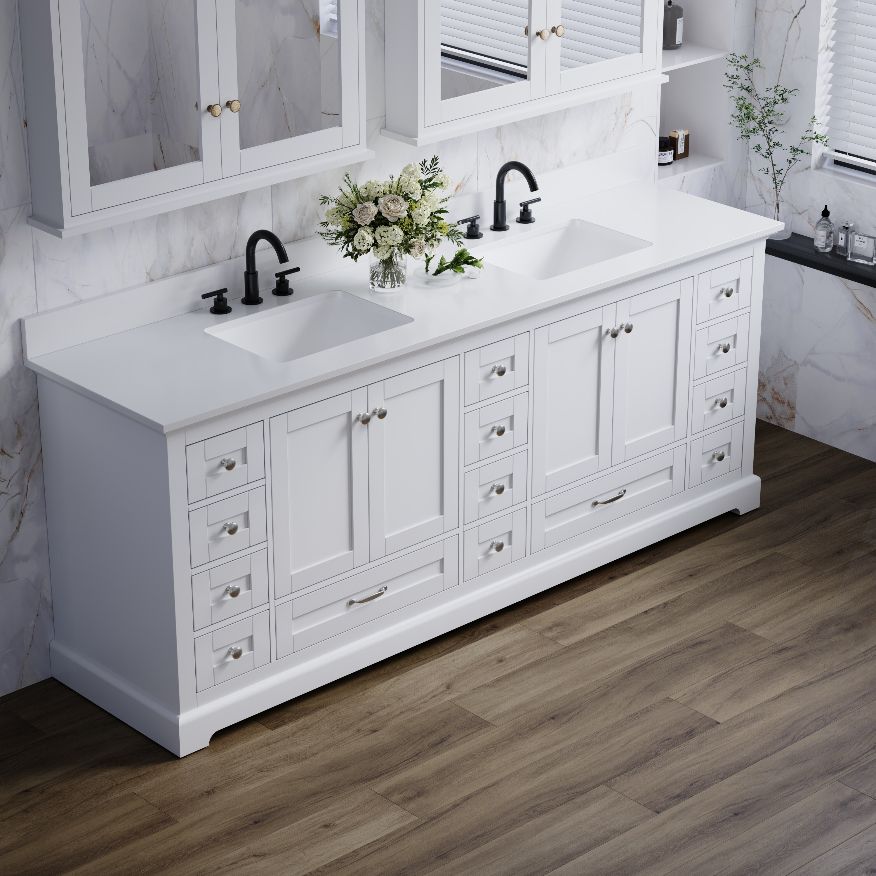 WELLFOR EX-BV60BR Bath-Vanity-Combo - View #9