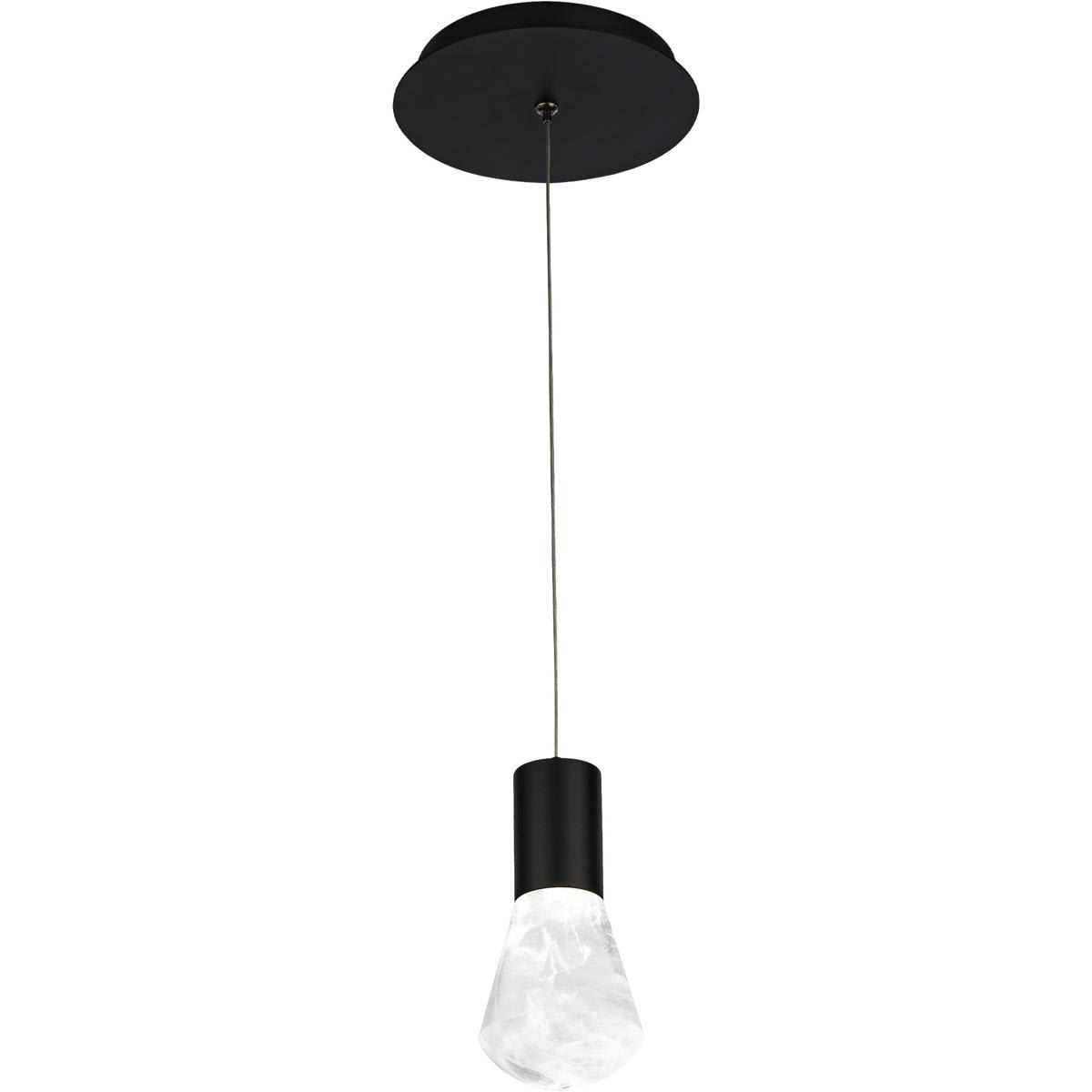 Modern Forms 2124587 PD-40106-BK Plum LED 15 inch Black Mini Pendant Ceiling Light