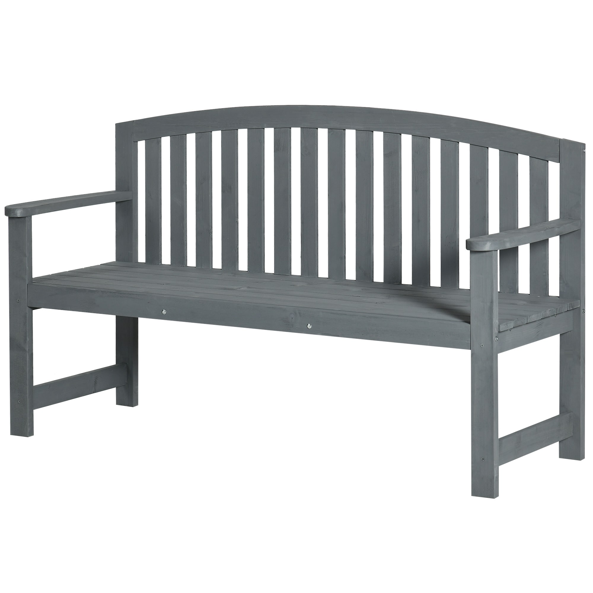 ZAKLOOP XUF301718AAJ Patio Bench 33.5 W x 33.5 H Gray Acacia Garden Bench