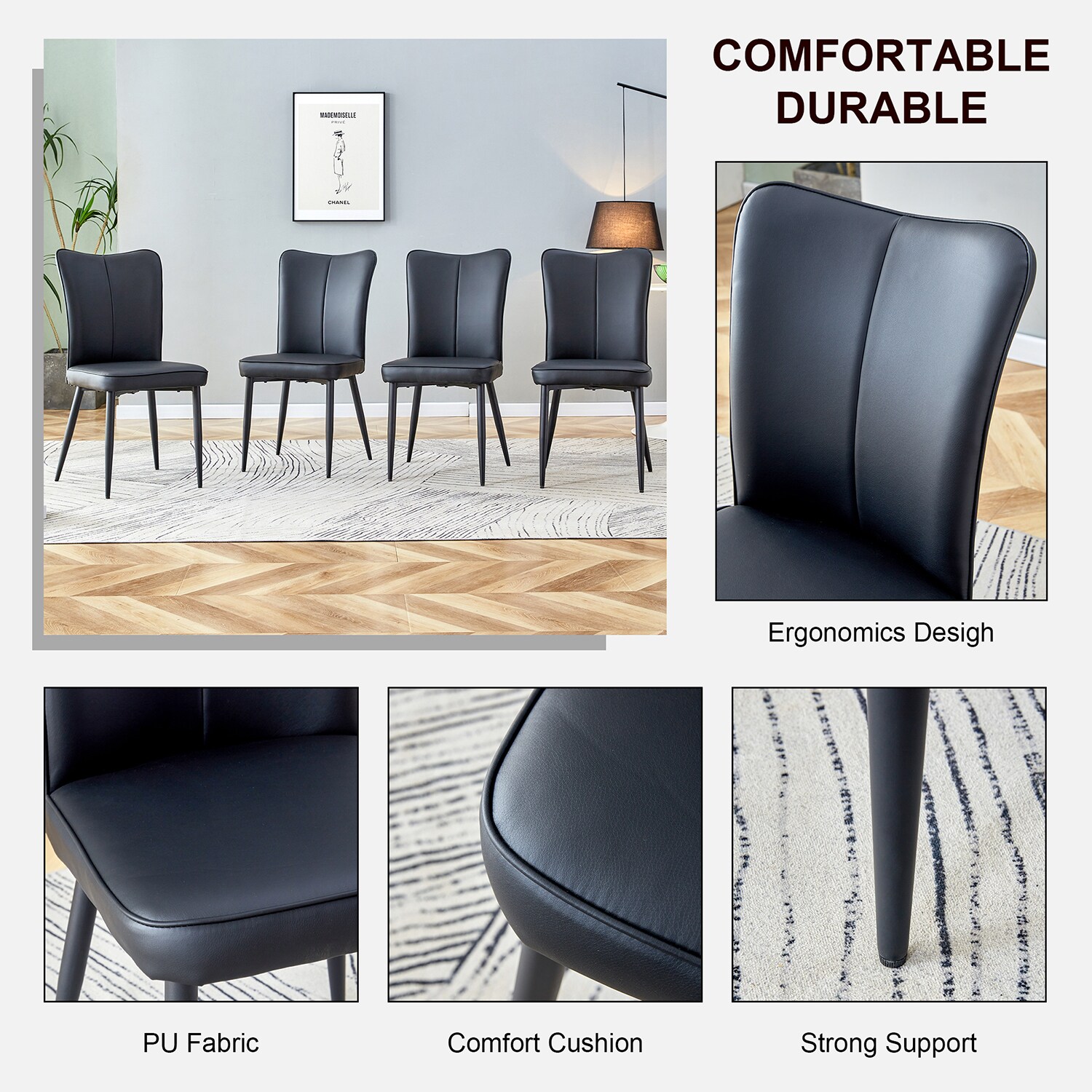 SINOFURN SYA290002BL Dining-Chairs - View #4