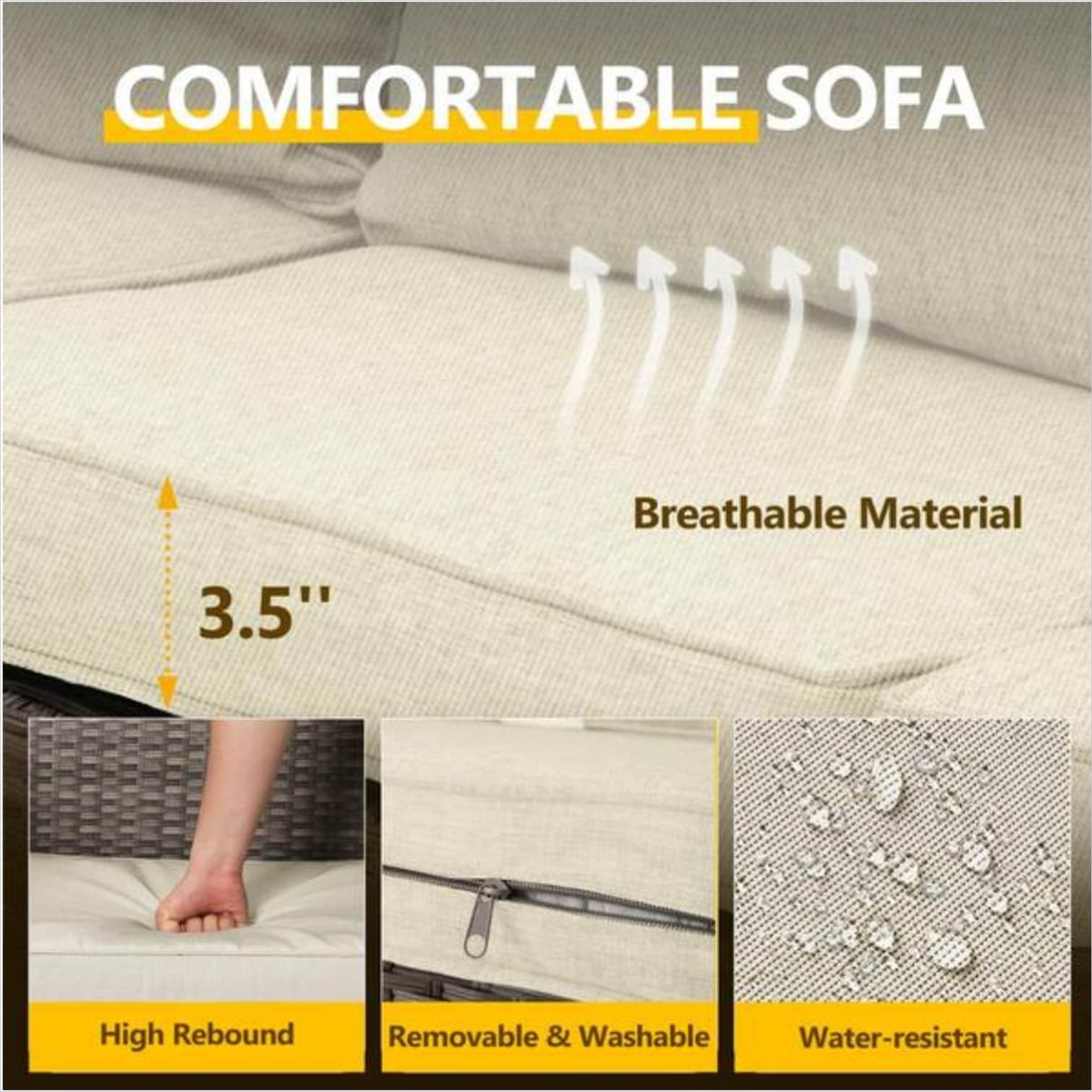 SunJet 6TY2M1DXG1NI Patio-Conversation-Sets - View #4