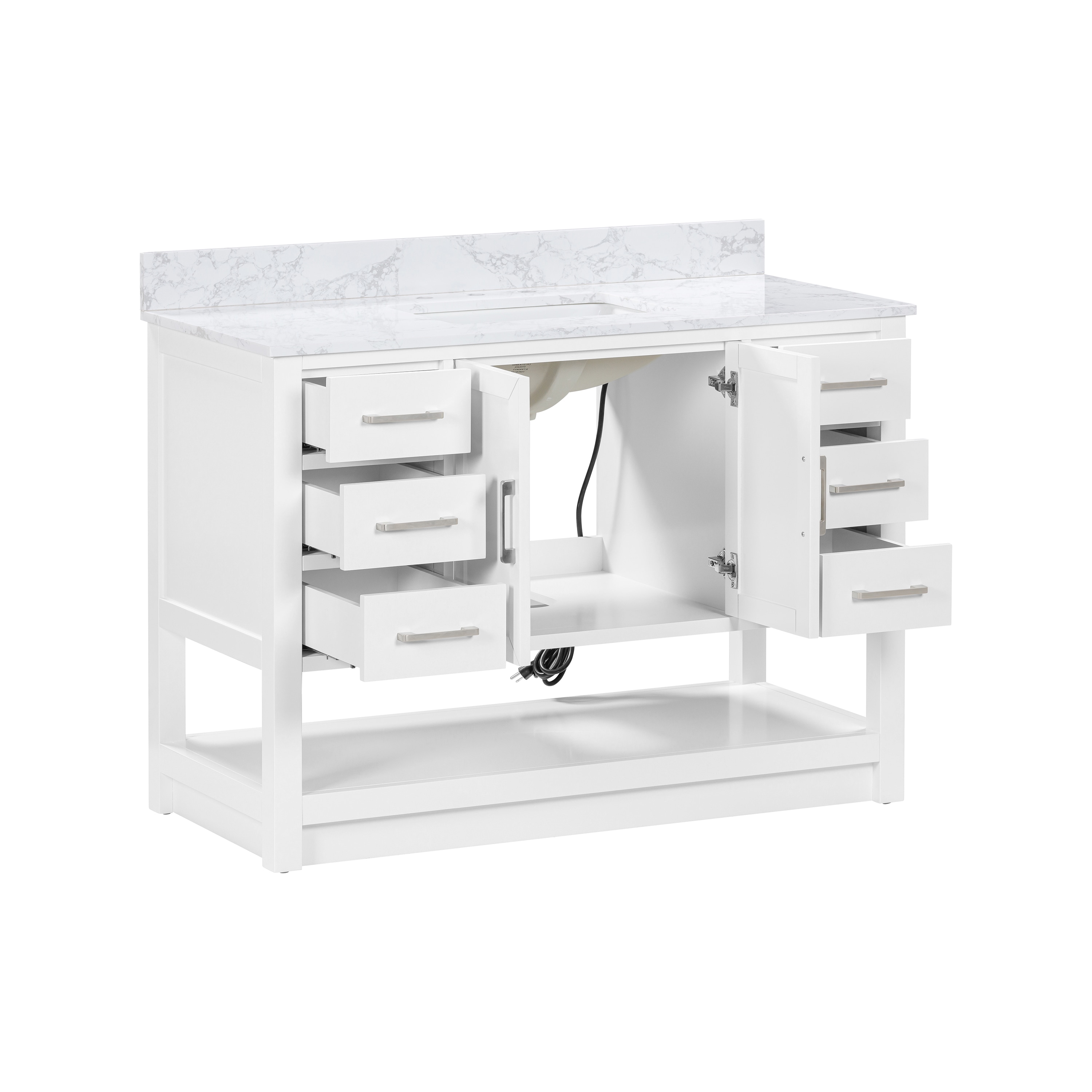 allen + roth L22090-VS48-WT Bath-Vanity-Combo - View #14