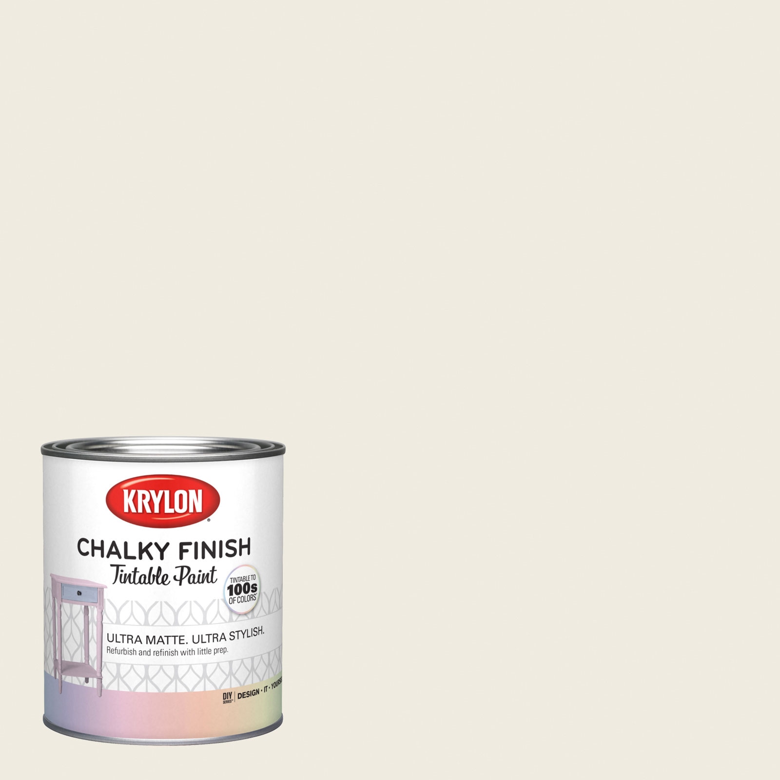 Krylon HGSW4055-1693211 Water-based Timeless White Hgsw4055 Chalky Paint (1-quart)