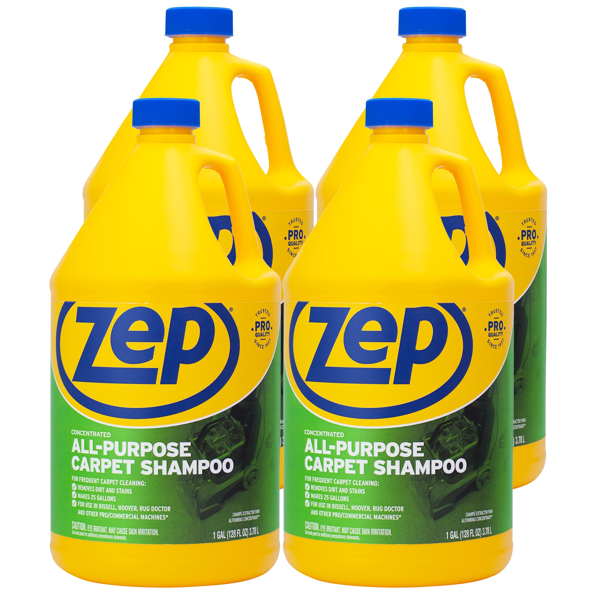 Zep Commercial Extractor Carpet Shampoo, Professional Strength - 128 fl oz