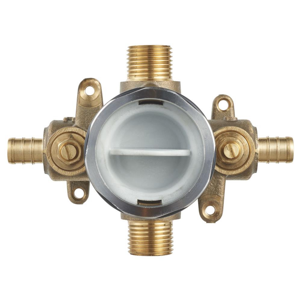 Flash Brass Shower Rough-In Valve with PEX Inlets