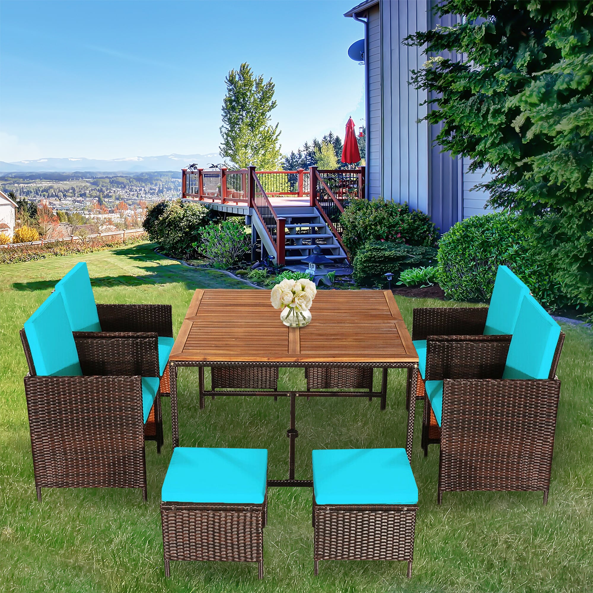 WELLFOR OUJ70674TU+ Patio-Dining-Sets - View #3