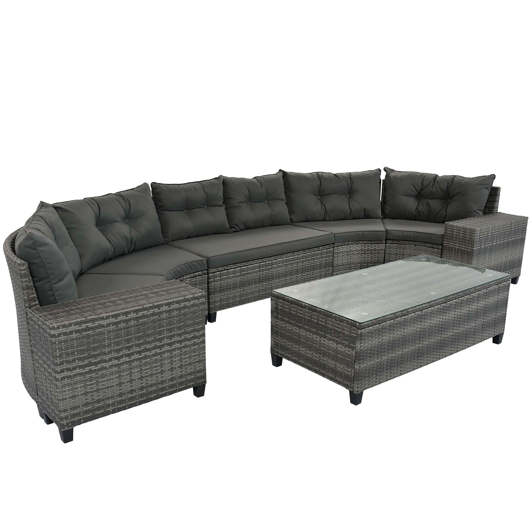 SINOFURN SYA380187GY Patio-Sofas-Daybeds - View #5