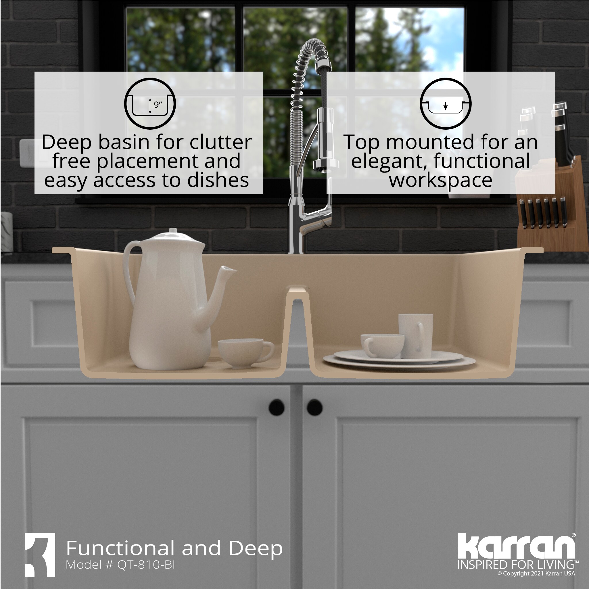 Karran QT-810-BI Kitchen-Sinks - View #9