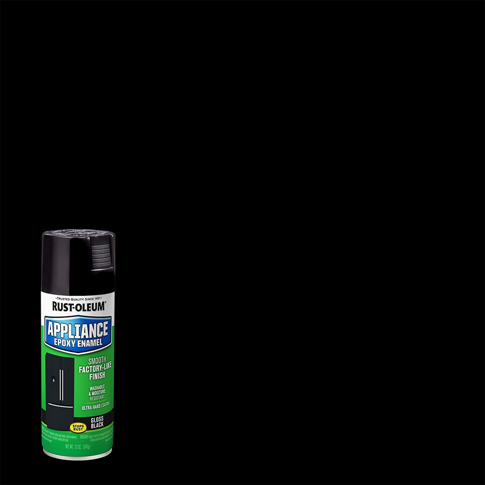 Rust-Oleum 7886830 Appliance Gloss Black Spray Paint (NET WT. 12-oz