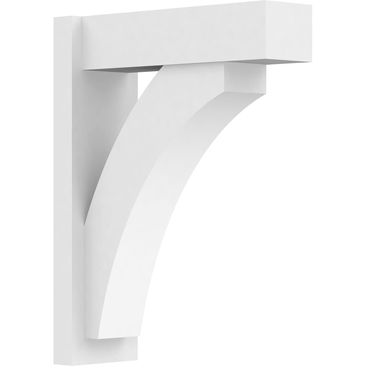 Ekena Millwork OUTP07X20X26THR05 7-in W X 20-in D X 26-in H Thorton Architectural Grade PVC Outlooker with Block Ends
