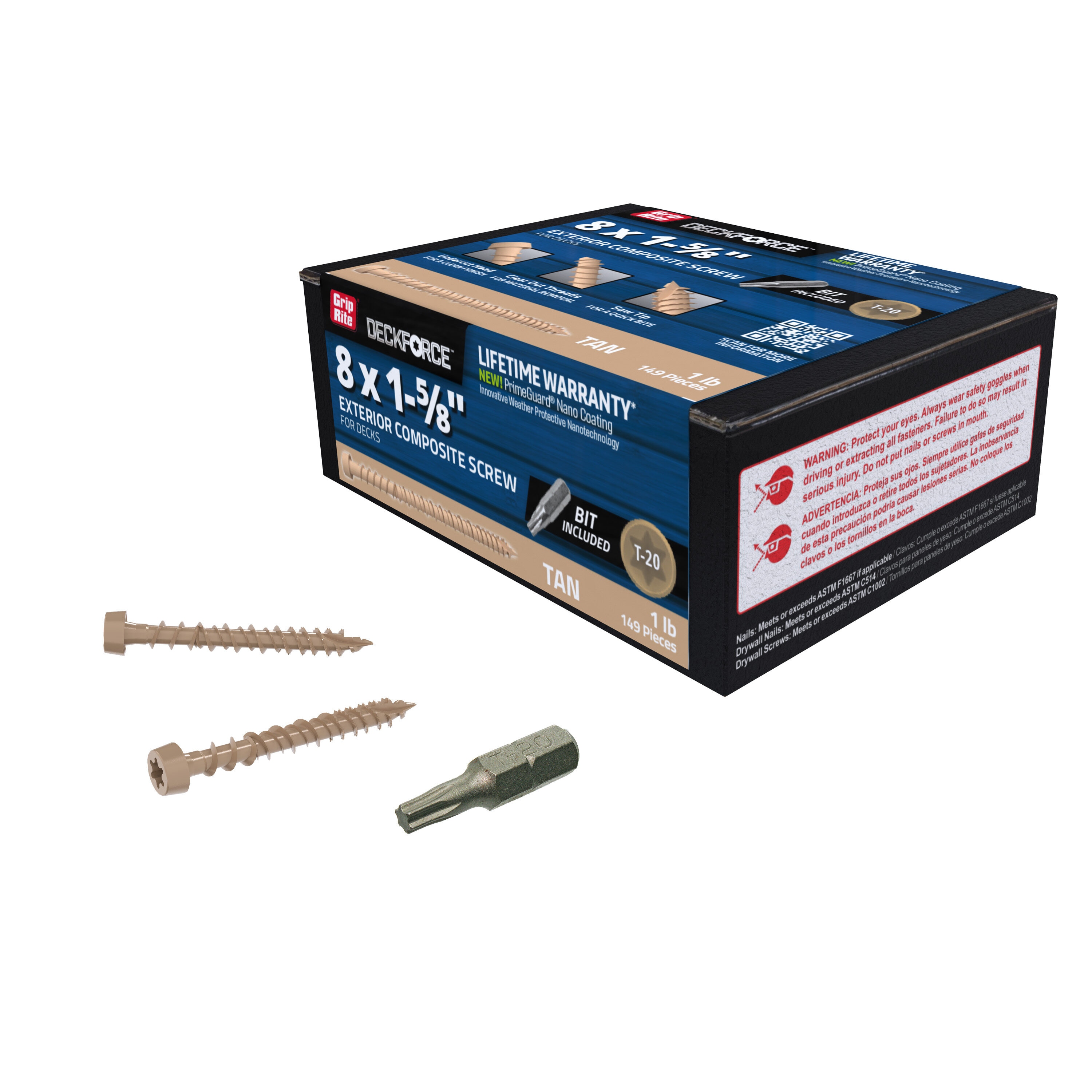 DeckForce by Grip Rite GRDFCS158GCD1 Deck-Screws - View #5