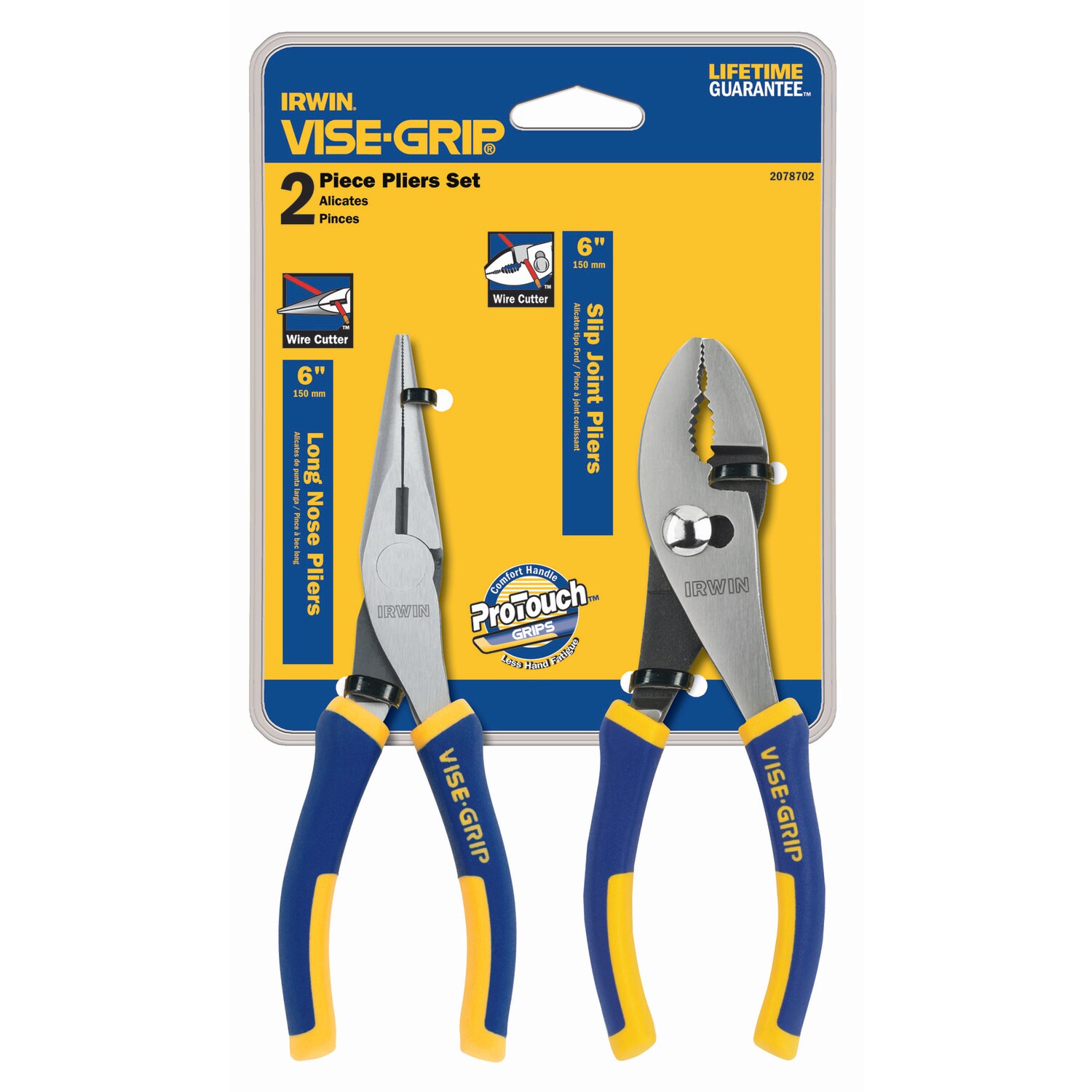 IRWIN 2078702 VISE-GRIP ProPliers 2-Pack Assorted Pliers