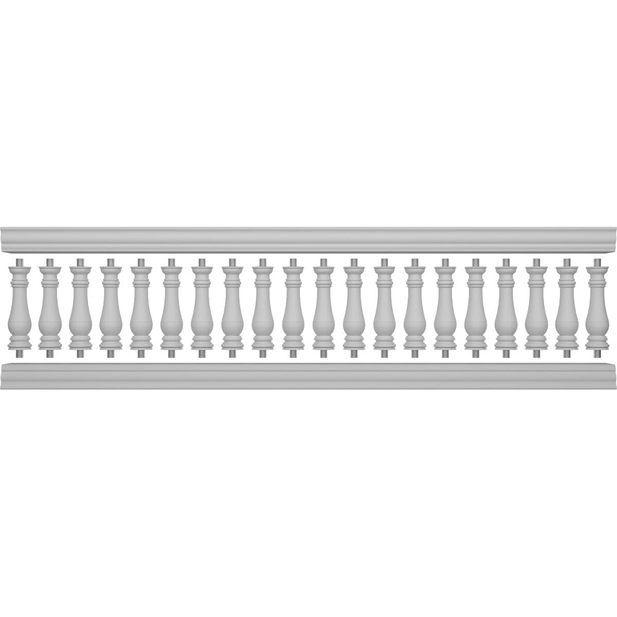 Ekena Millwork BALK32X132BRN railings - View #5