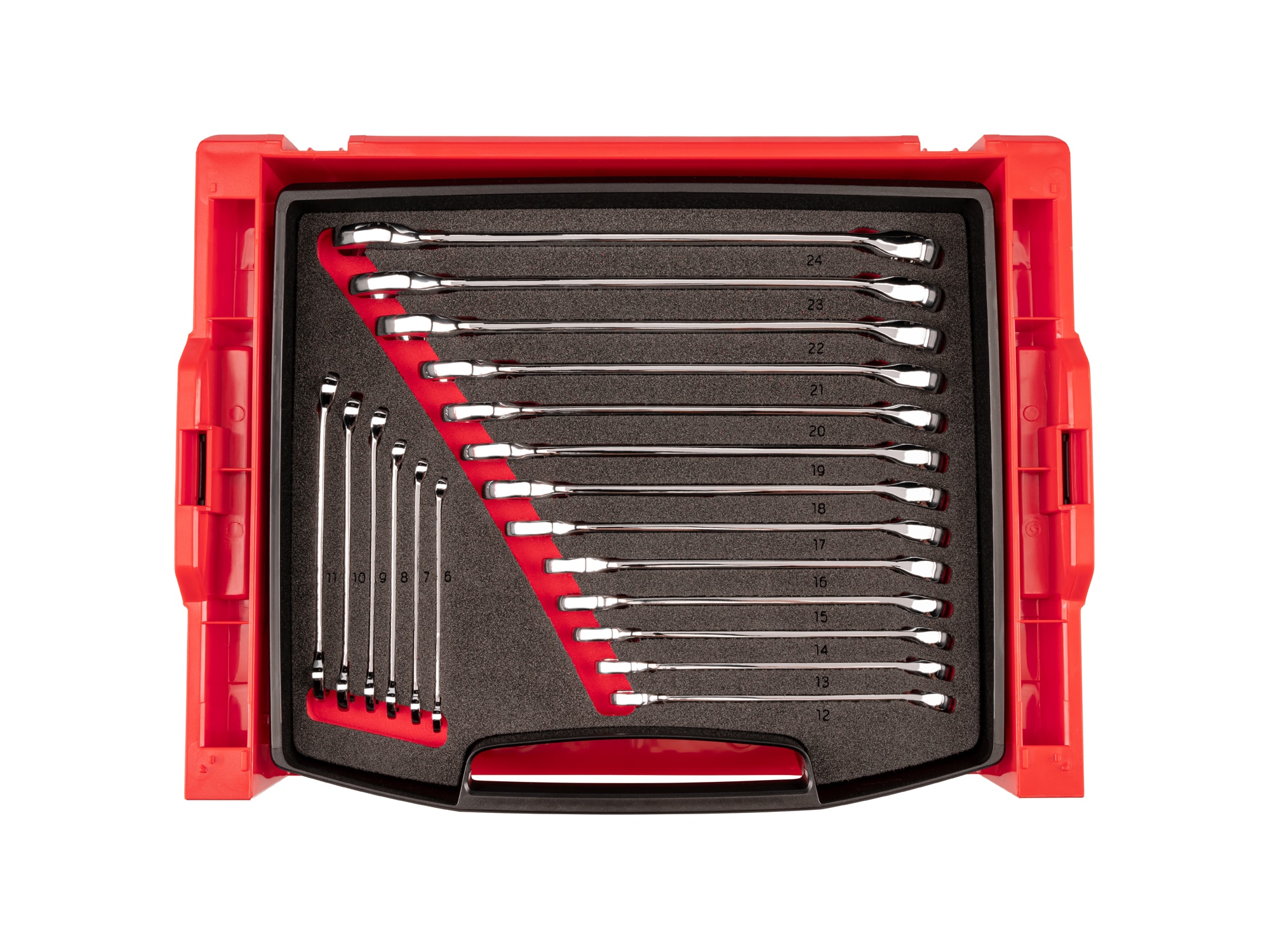 TEKTON OLB94202 19 -Piece Set 12-point Metric Standard Combination Wrench Includes Hard Case